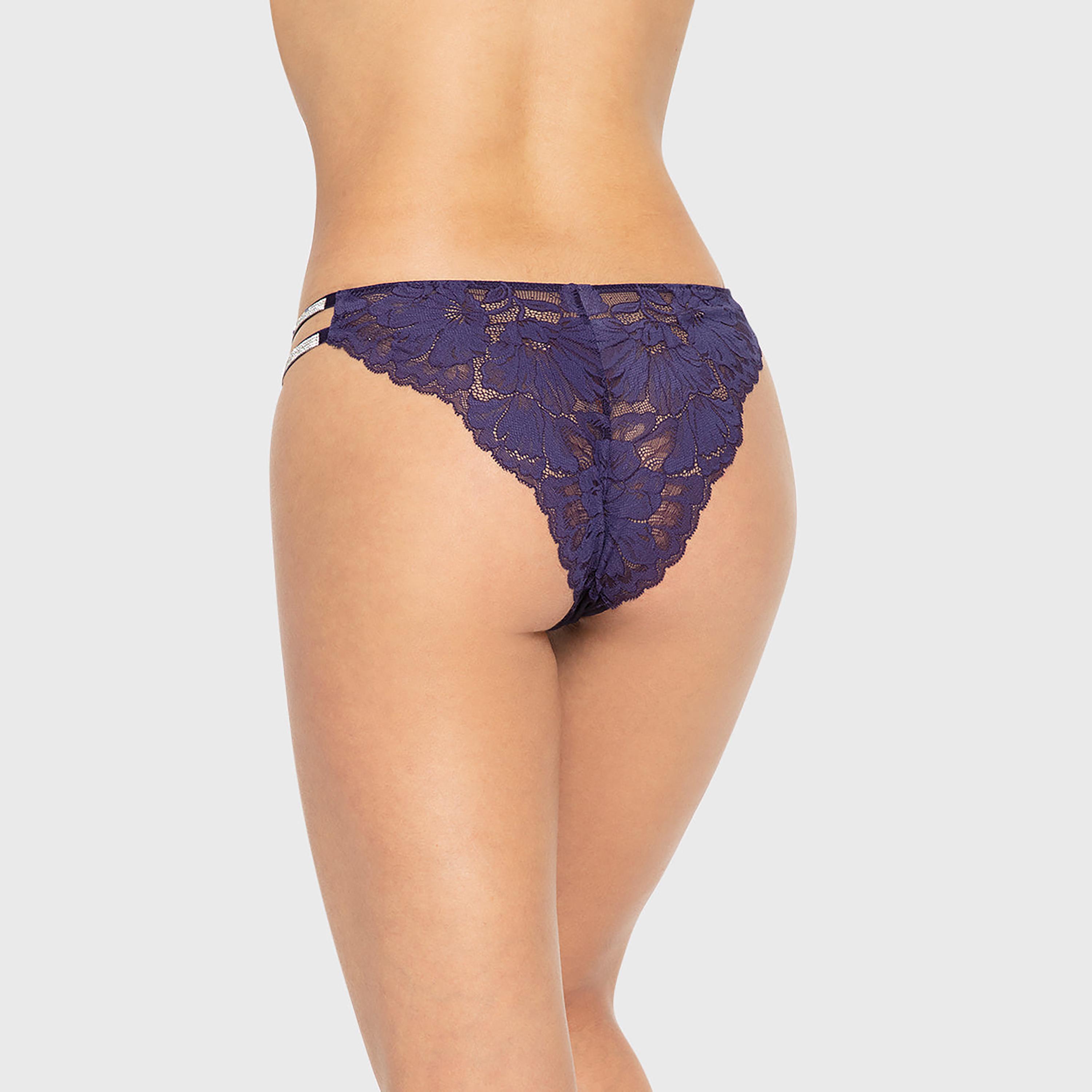 سروال داخلي نسائي متوسط التغطية من الدانتيل "ديفا" من لا سينزا-women-clothing-lingerie-panties-image-3