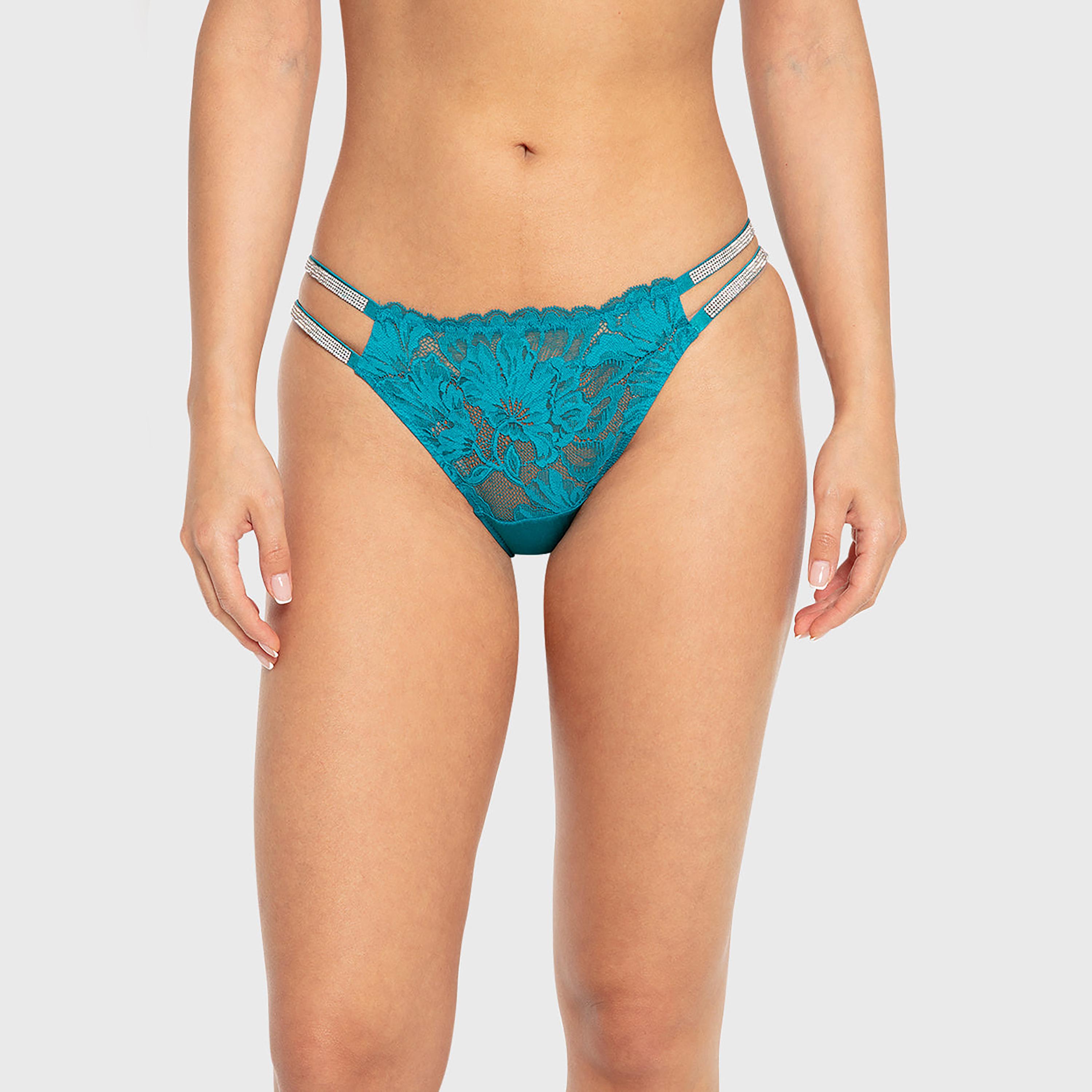 سروال داخلي نسائي متوسط التغطية من الدانتيل "ديفا" من لا سينزا-women-clothing-lingerie-panties-image-5