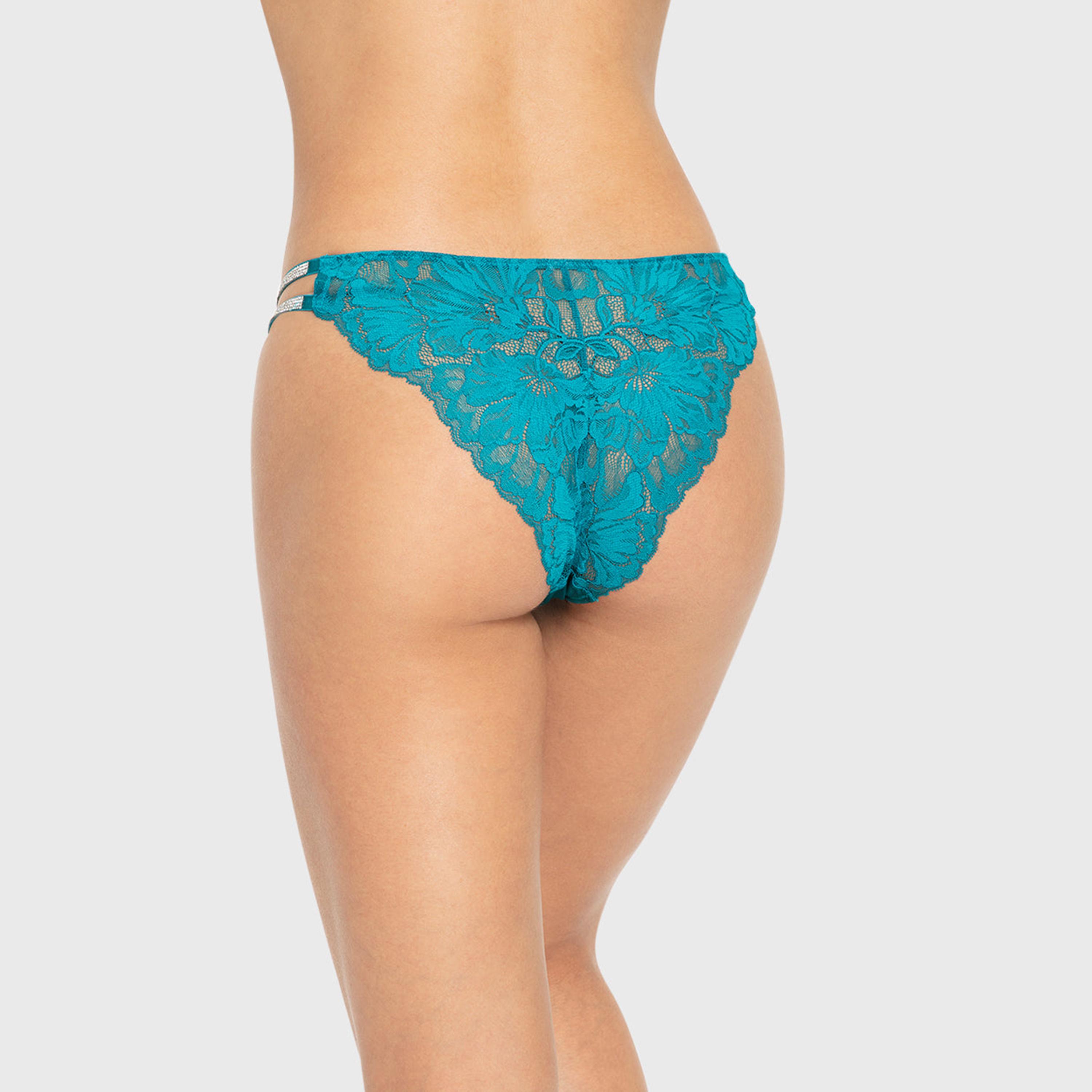 سروال داخلي نسائي متوسط التغطية من الدانتيل "ديفا" من لا سينزا-women-clothing-lingerie-panties-image-7