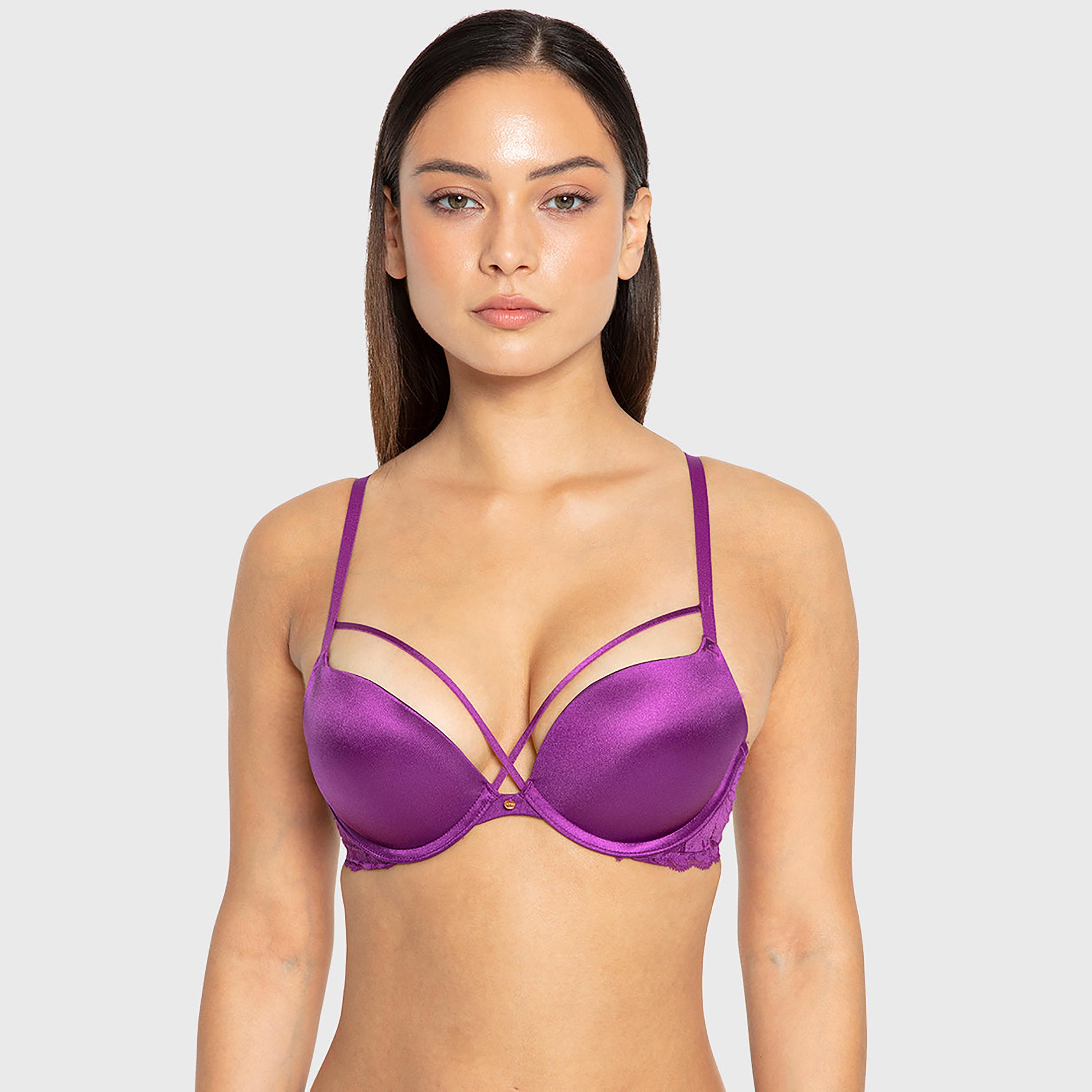 حمالة صدر نسائية بوش أب بيوند سيكسي بسلك ودعم عالي مع حشوة جل ودانتيل من لا سينزا-women-clothing-lingerie-bras-image-9