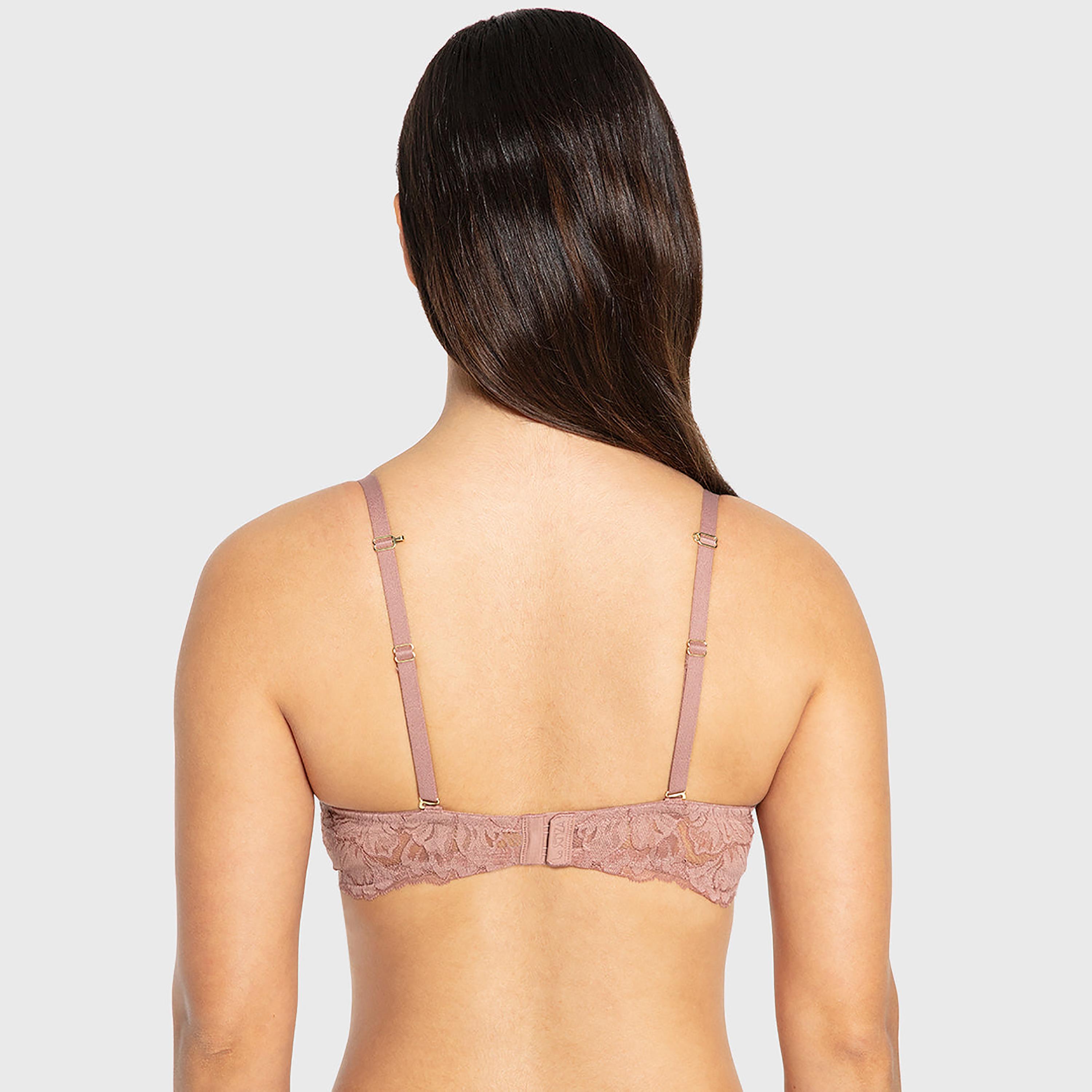 حمالة صدر نسائية بوش أب بيوند سيكسي بسلك ودعم عالي مع حشوة جل ودانتيل - بيج من لا سينزا-women-clothing-lingerie-bras-image-4