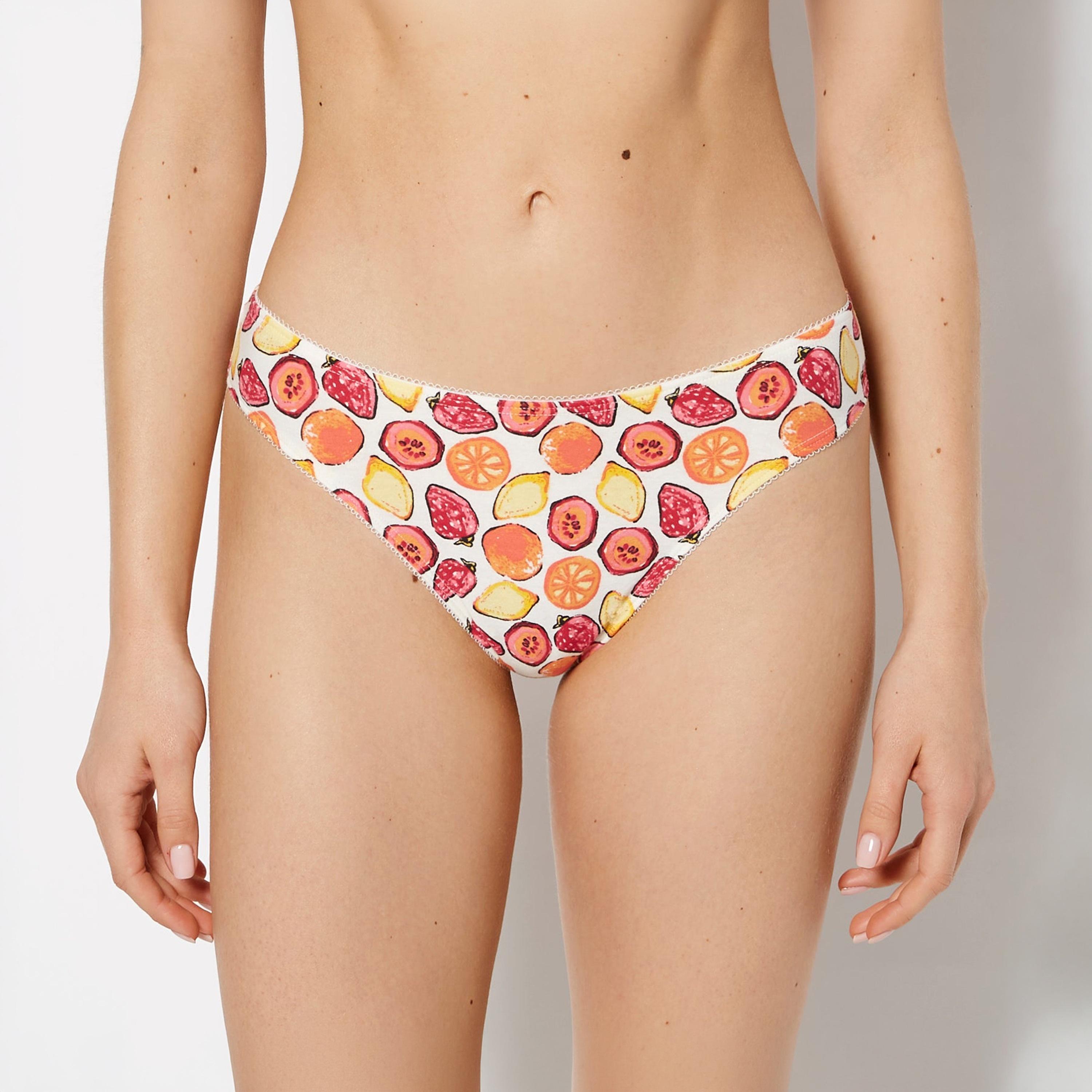 La Senza Printed Low Coverage Women's Thong Panty-women-clothing-lingerie-panties-image-1