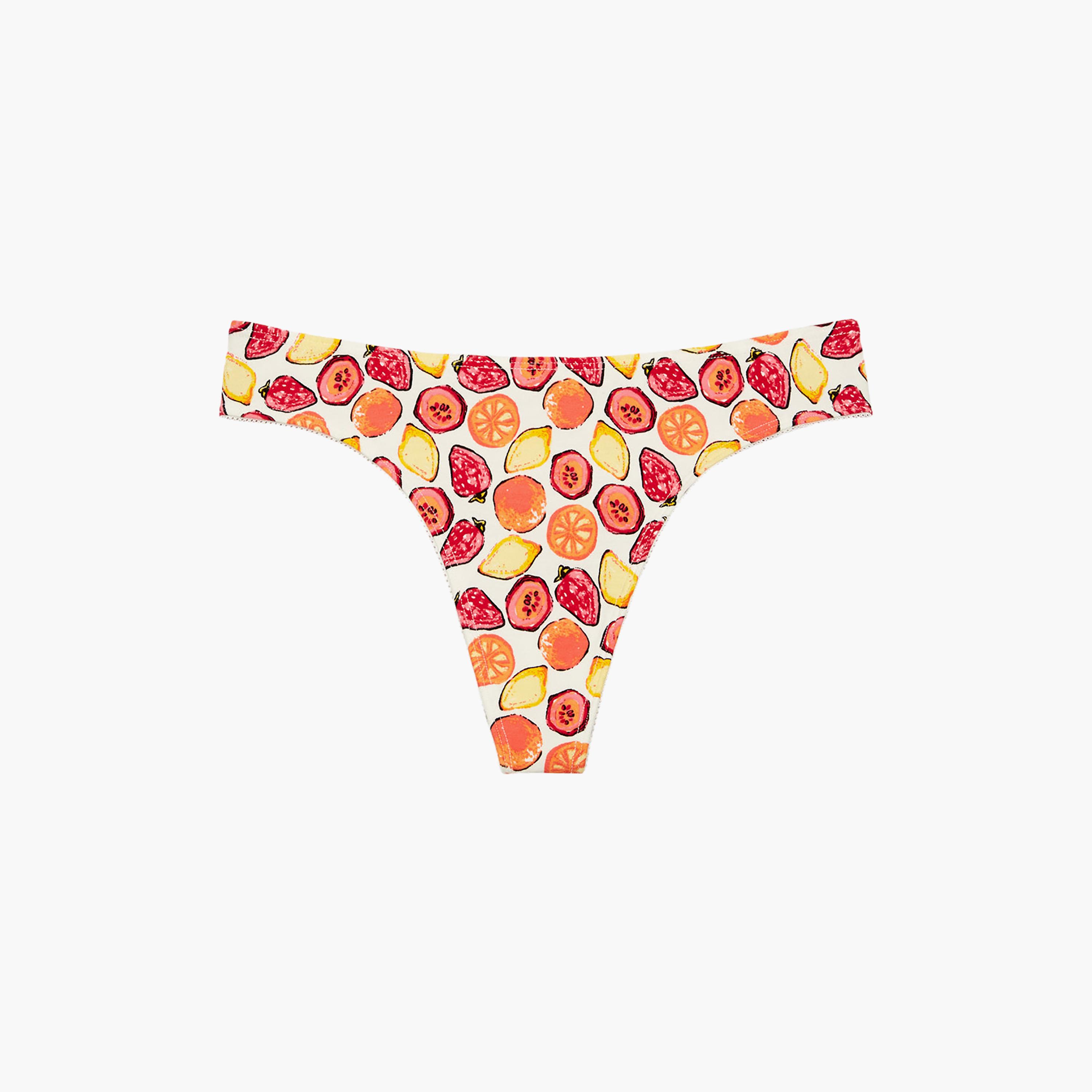 La Senza Printed Low Coverage Women's Thong Panty-women-clothing-lingerie-panties-image-3