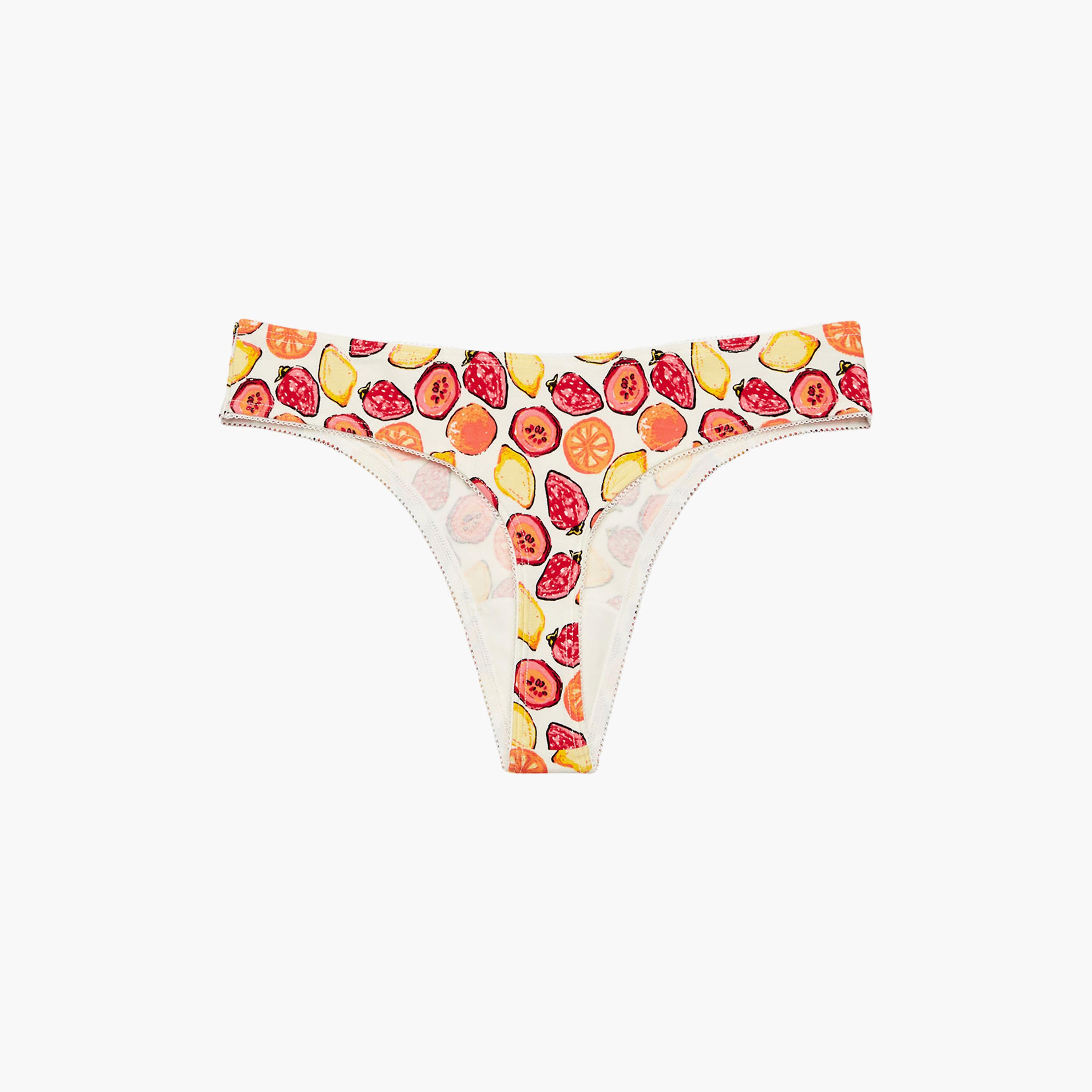 La Senza Printed Low Coverage Women's Thong Panty-women-clothing-lingerie-panties-image-4