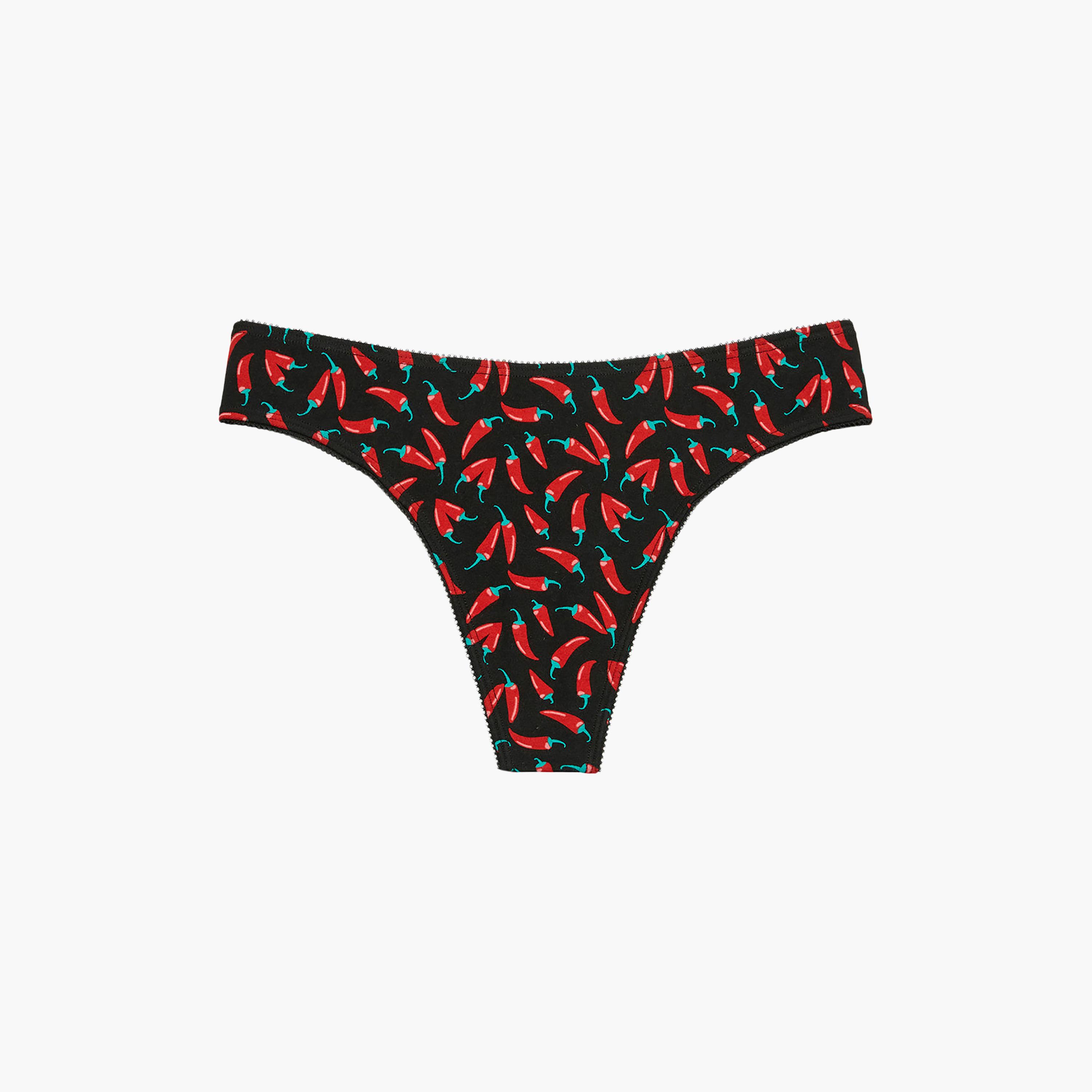 La Senza Printed Low Coverage Women's Thong Panty-women-clothing-lingerie-panties-image-3