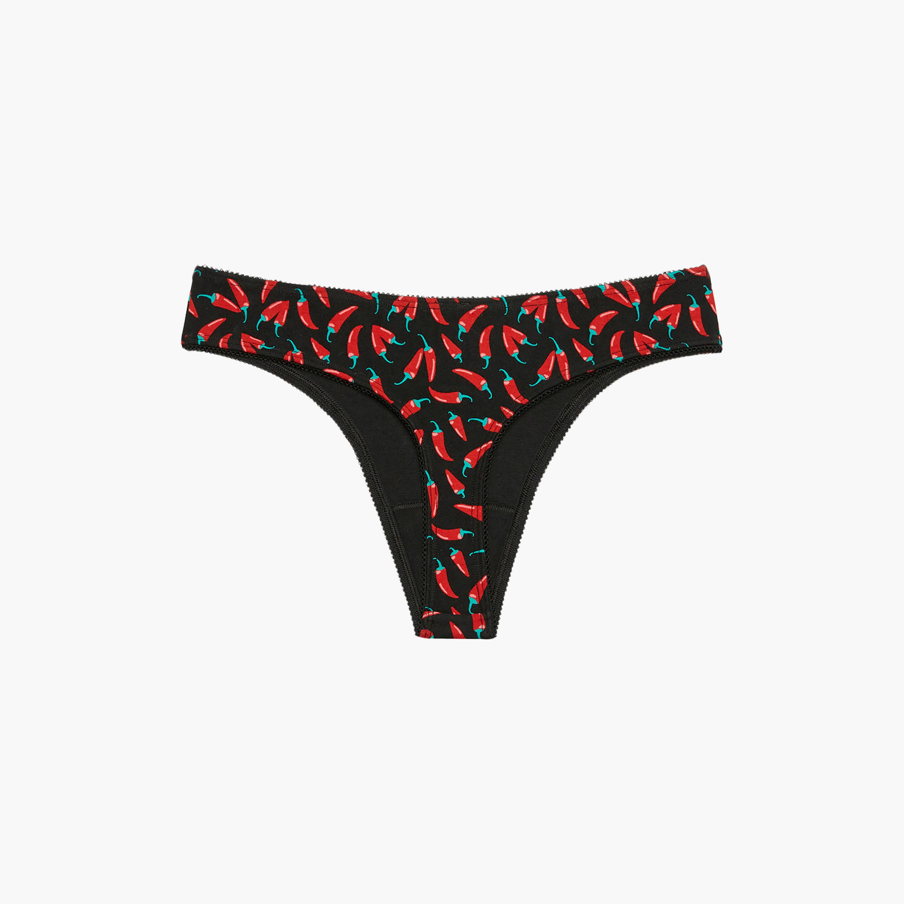 La Senza Printed Low Coverage Women's Thong Panty-women-clothing-lingerie-panties-image-4