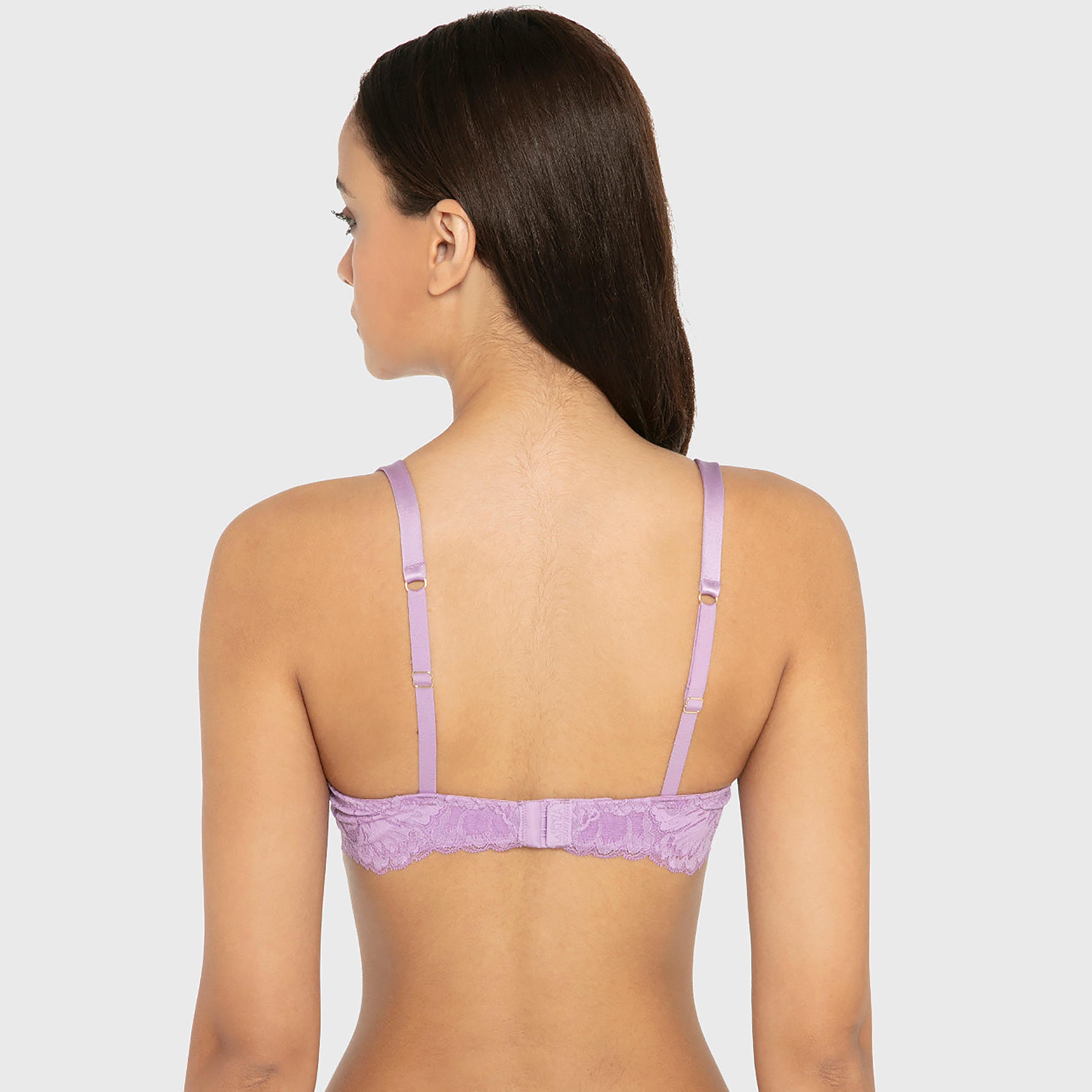 La Senza So Sexy Blue Lace Wired Medium Support Lightly Lined Women's Push-Up Bra-women-clothing-lingerie-bras-image-7