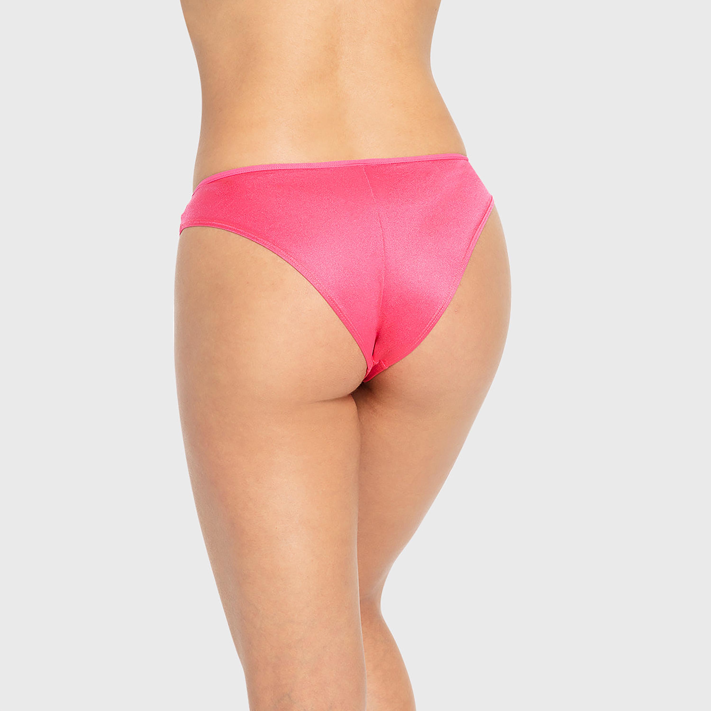 سروال داخلي نسائي تشيكي ديفا من الدانتيل بتغطية متوسطة - وردي من لا سينزا-women-clothing-lingerie-panties-image-3