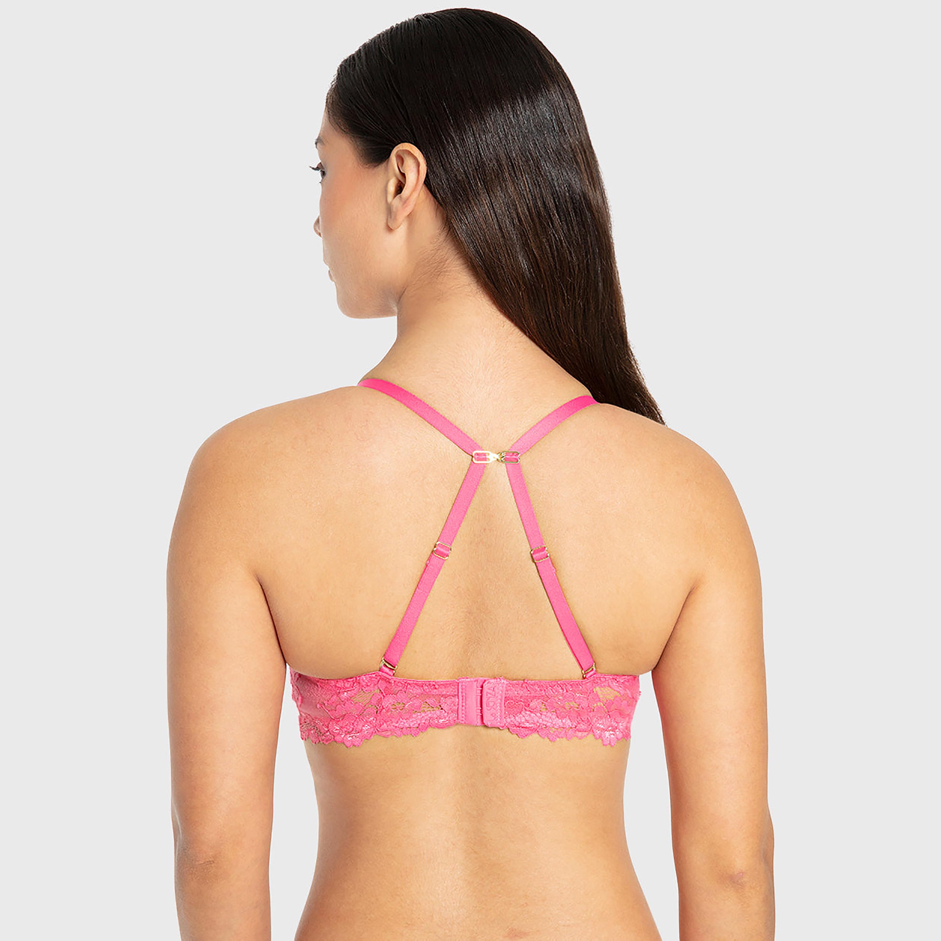 La Senza Obvious Hello Sugar Wired Medium Support Padded Women's Plunge Multiway Bra-women-clothing-lingerie-bras-image-13