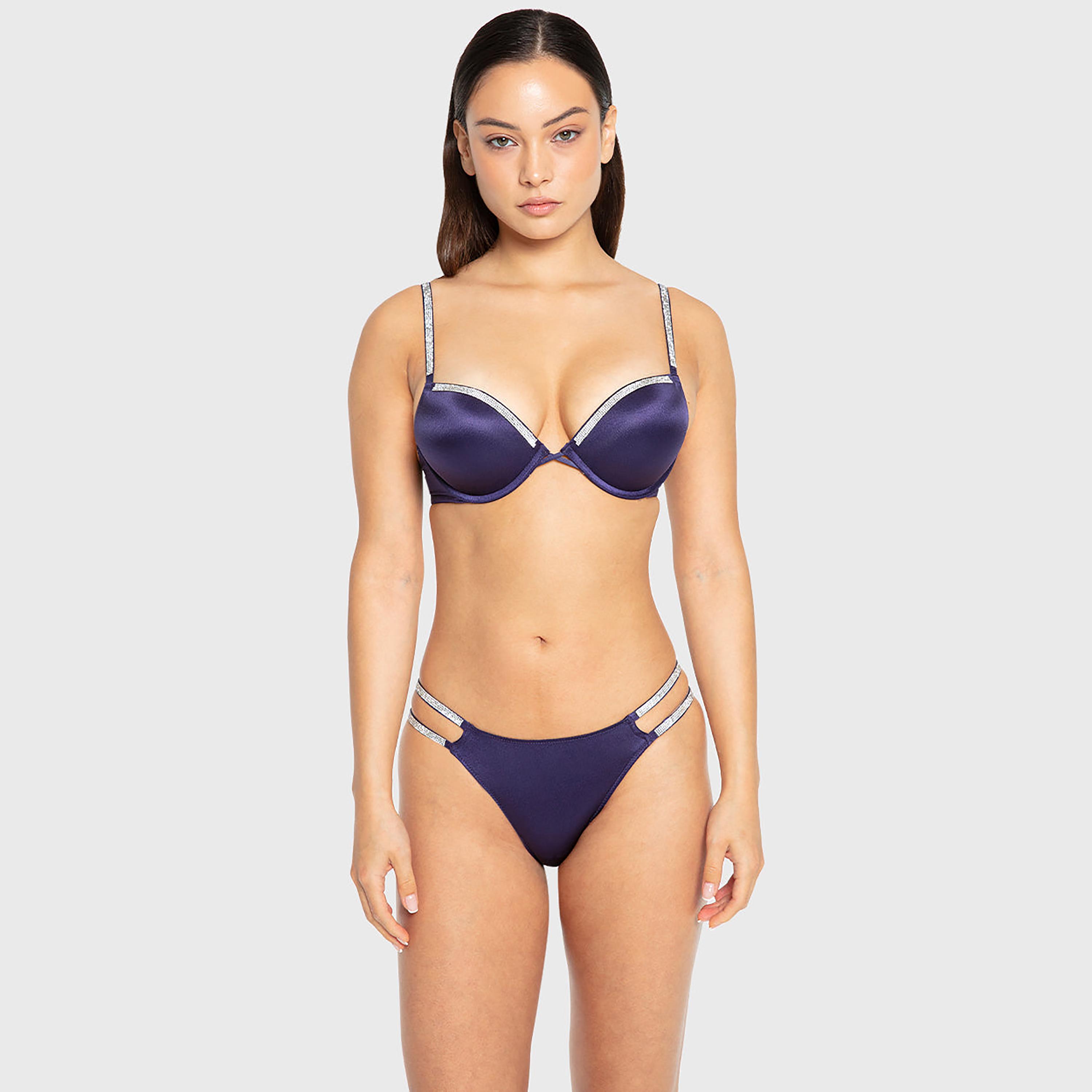 حمالة صدر نسائية بوش أب هالو شوجر بسلك ودعم عالي مع حشوة من لا سينزا-women-clothing-lingerie-bras-image-2