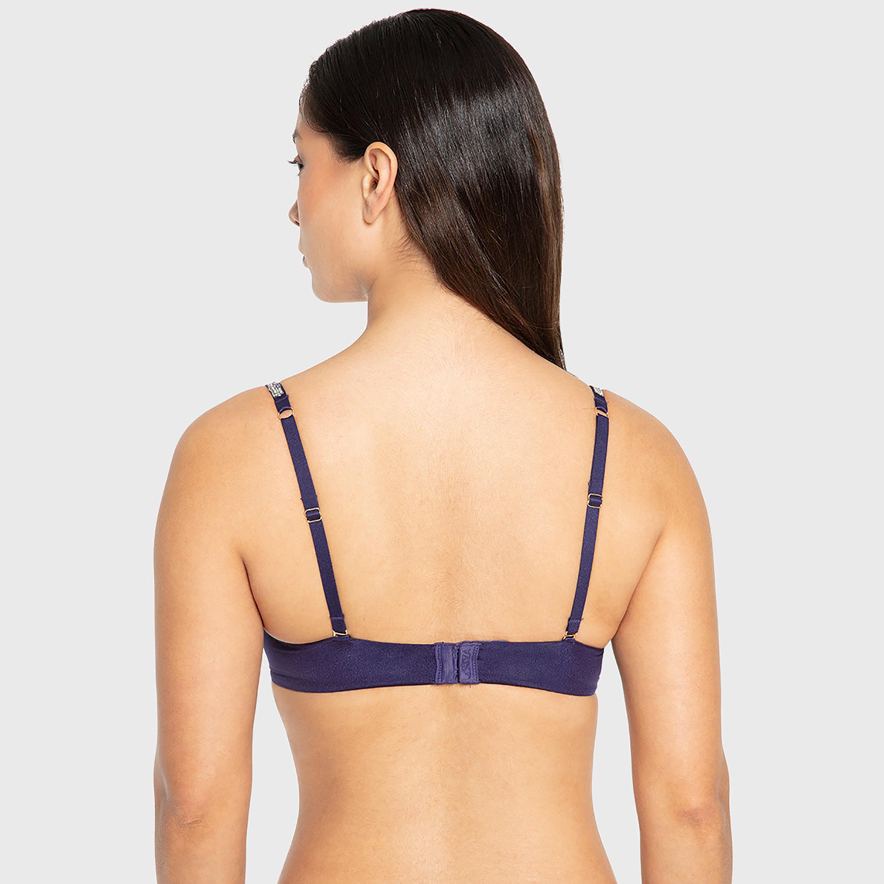 حمالة صدر نسائية بوش أب هالو شوجر بسلك ودعم عالي مع حشوة من لا سينزا-women-clothing-lingerie-bras-image-3