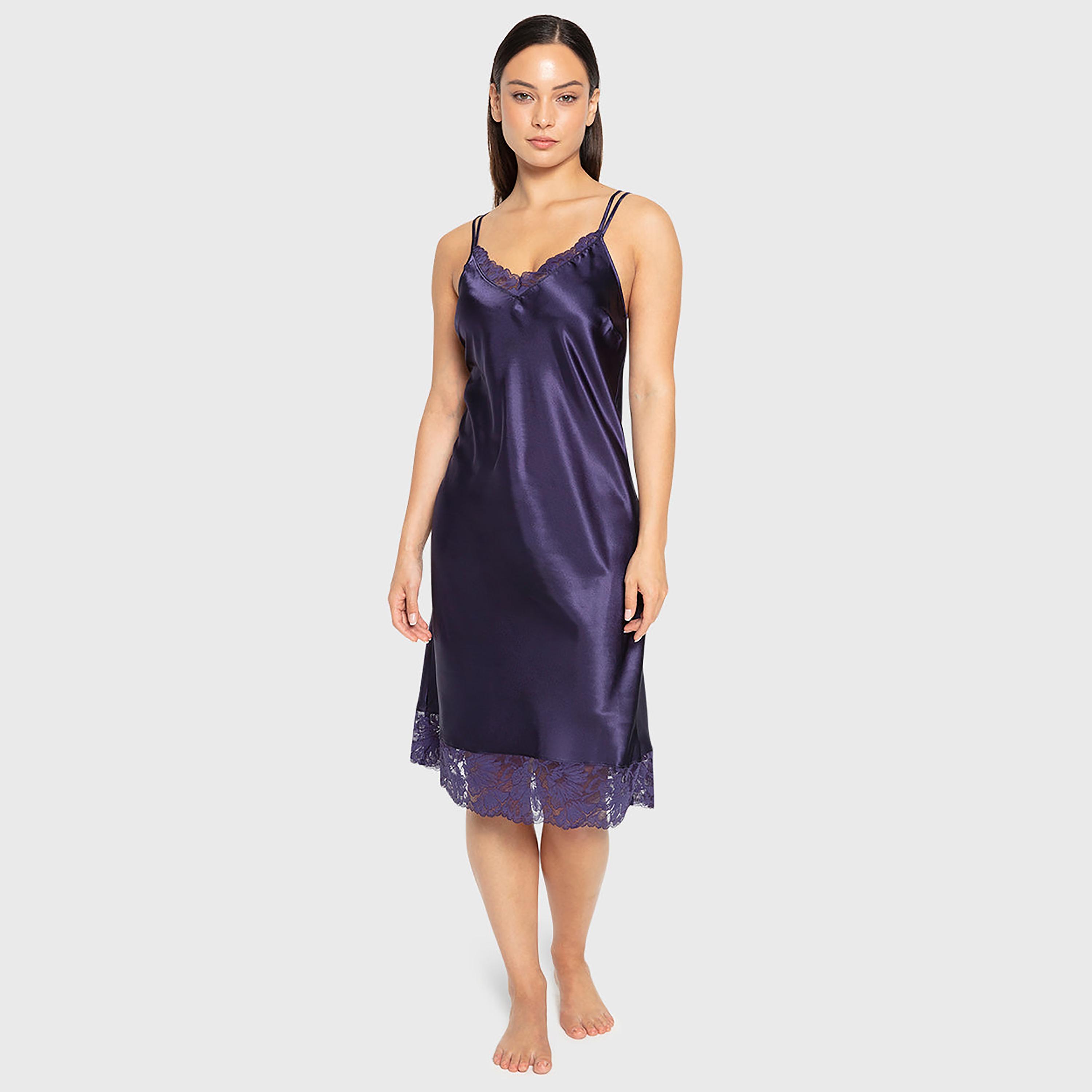 فستان نوم نسائي سادة بدون أكمام بحمالات من لا سينزا-women-clothing-nightwear-nighties-image-1