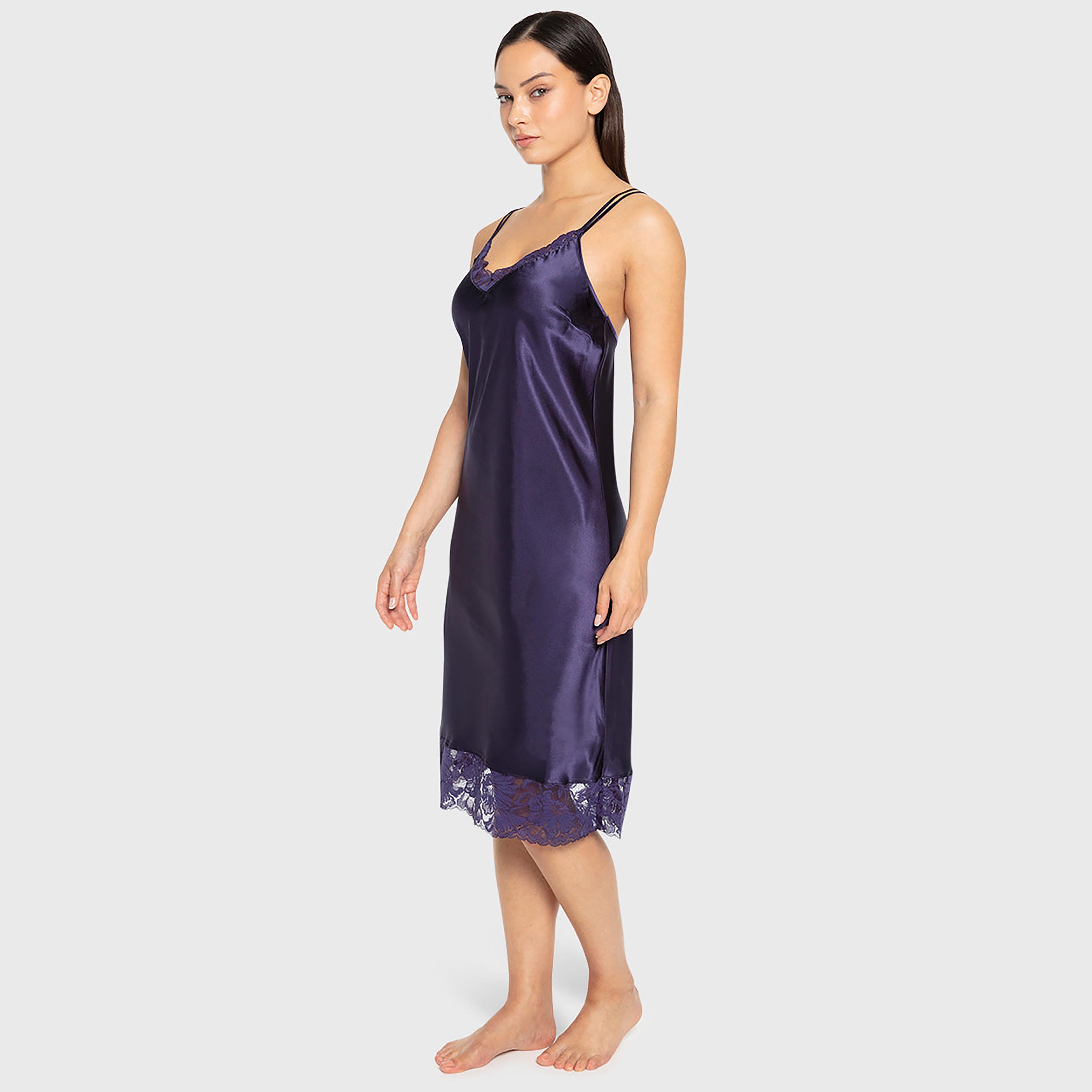 La Senza Plain Strappy Sleeveless Women's Slip Dress-women-clothing-nightwear-nighties-image-2