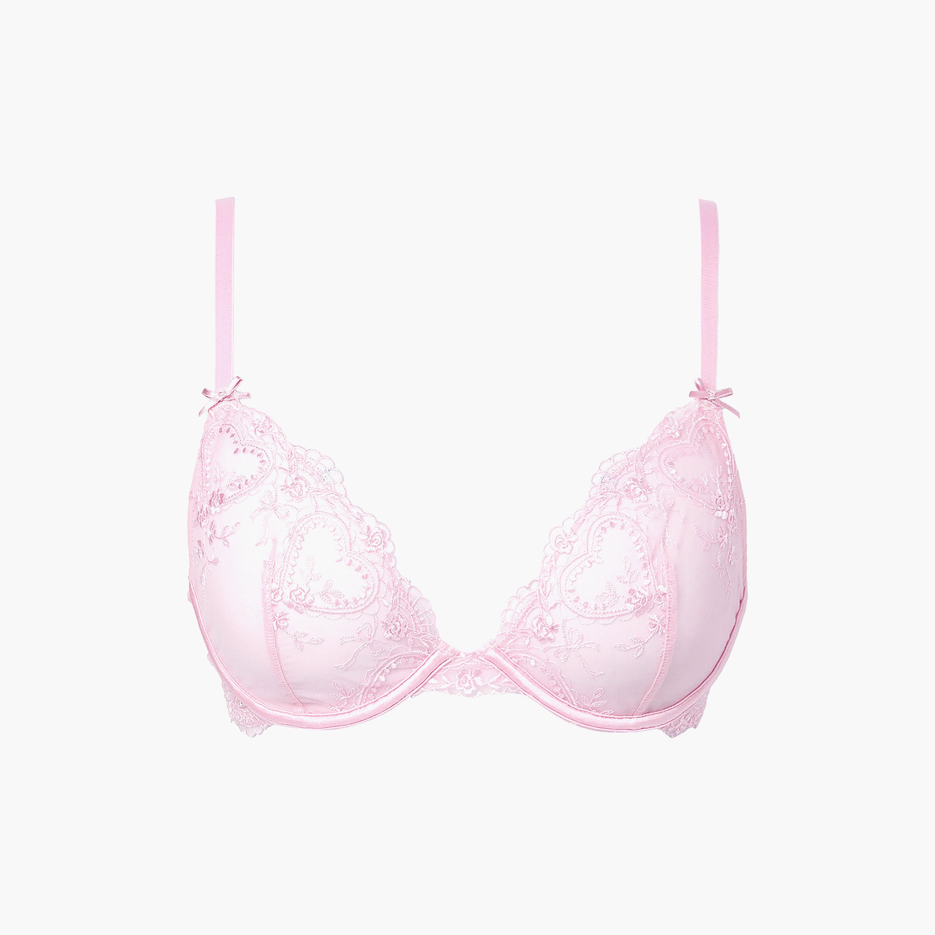 حمالة صدر نسائية "بلانج" غير مبطنة بسلك ودعم خفيف "بي ماين" - وردي من لا سنزا-women-clothing-lingerie-bras-image-4