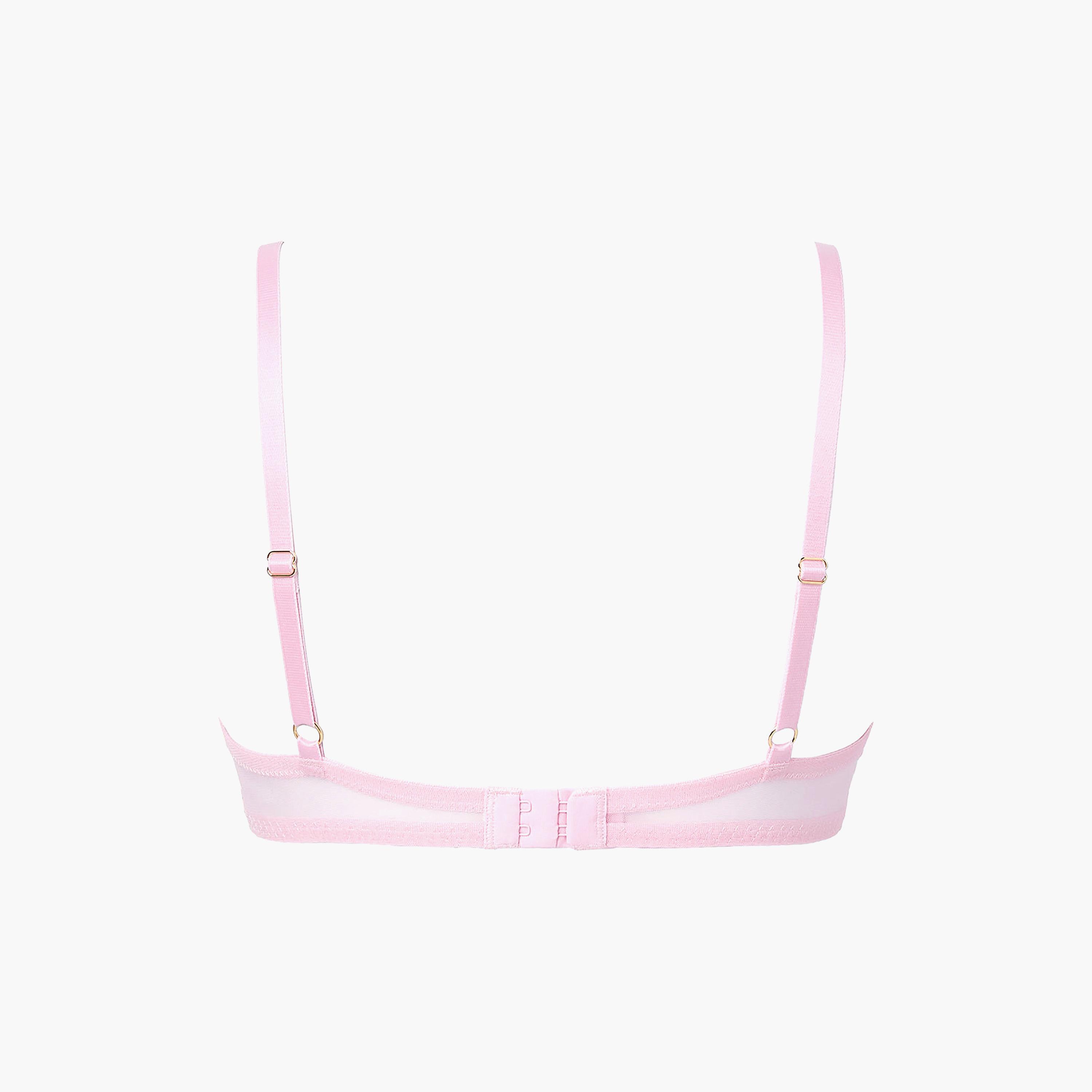 حمالة صدر نسائية "بلانج" غير مبطنة بسلك ودعم خفيف "بي ماين" - وردي من لا سنزا-women-clothing-lingerie-bras-image-5