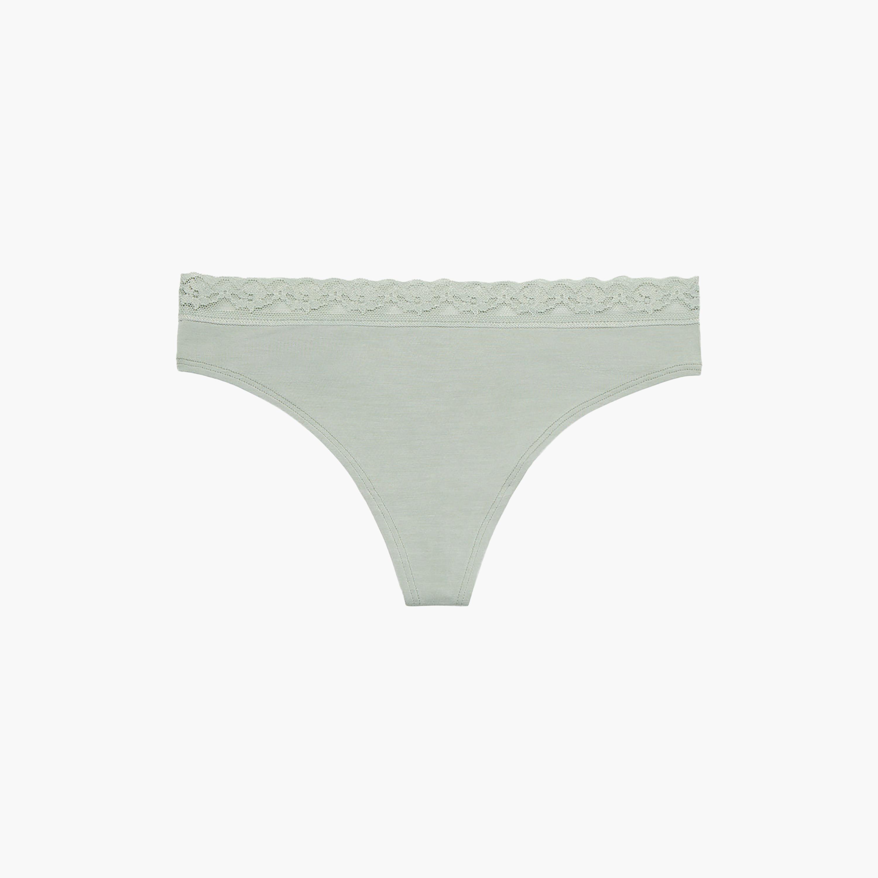 سروال داخلي نسائي "ثونغ" تغطية منخفضة قماش مودال فائق النعومة من لا سنزا-women-clothing-lingerie-panties-image-3