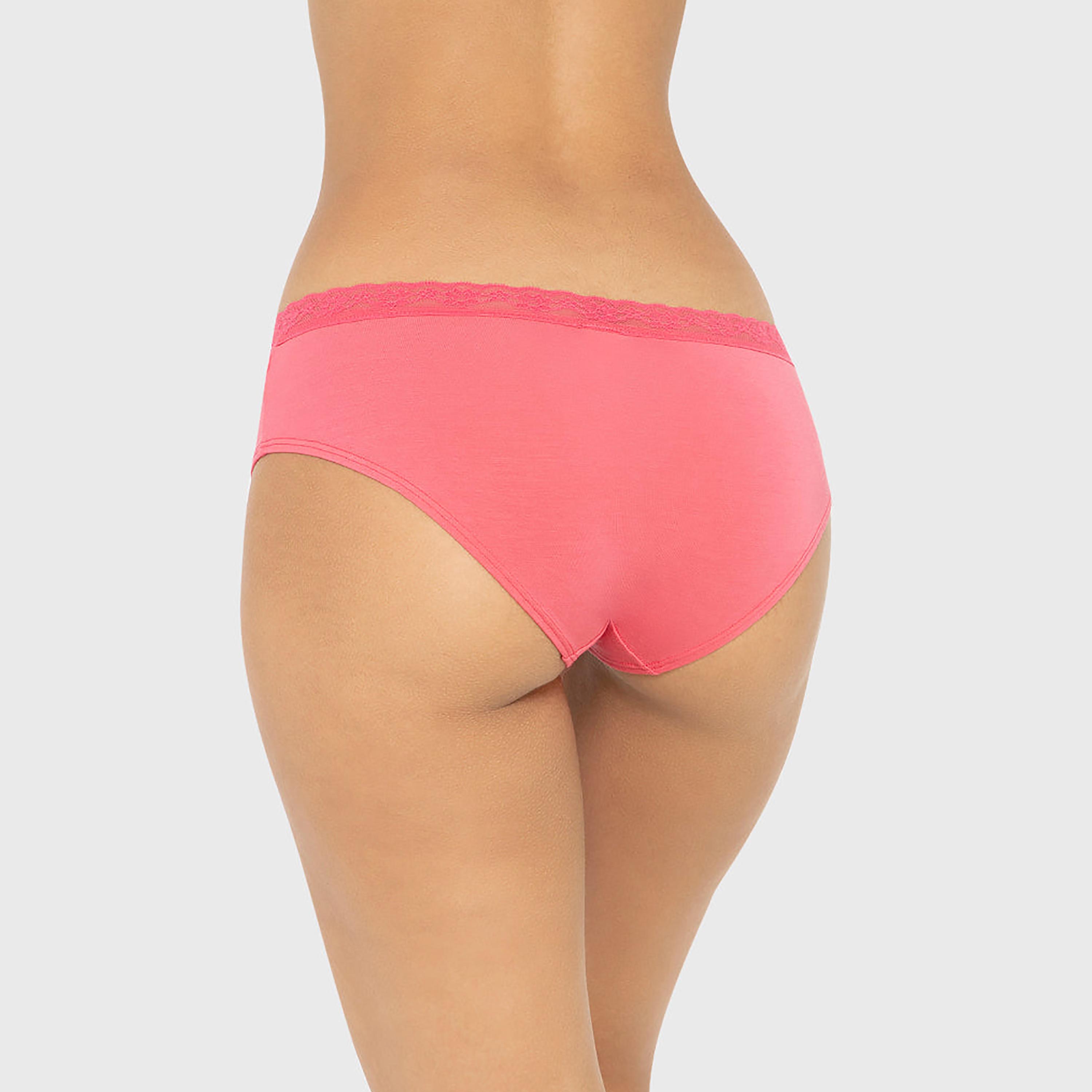 La Senza Ultrasoft Modal Lace Trim Medium Coverage Women's Hipster Panties-women-clothing-lingerie-panties-image-3