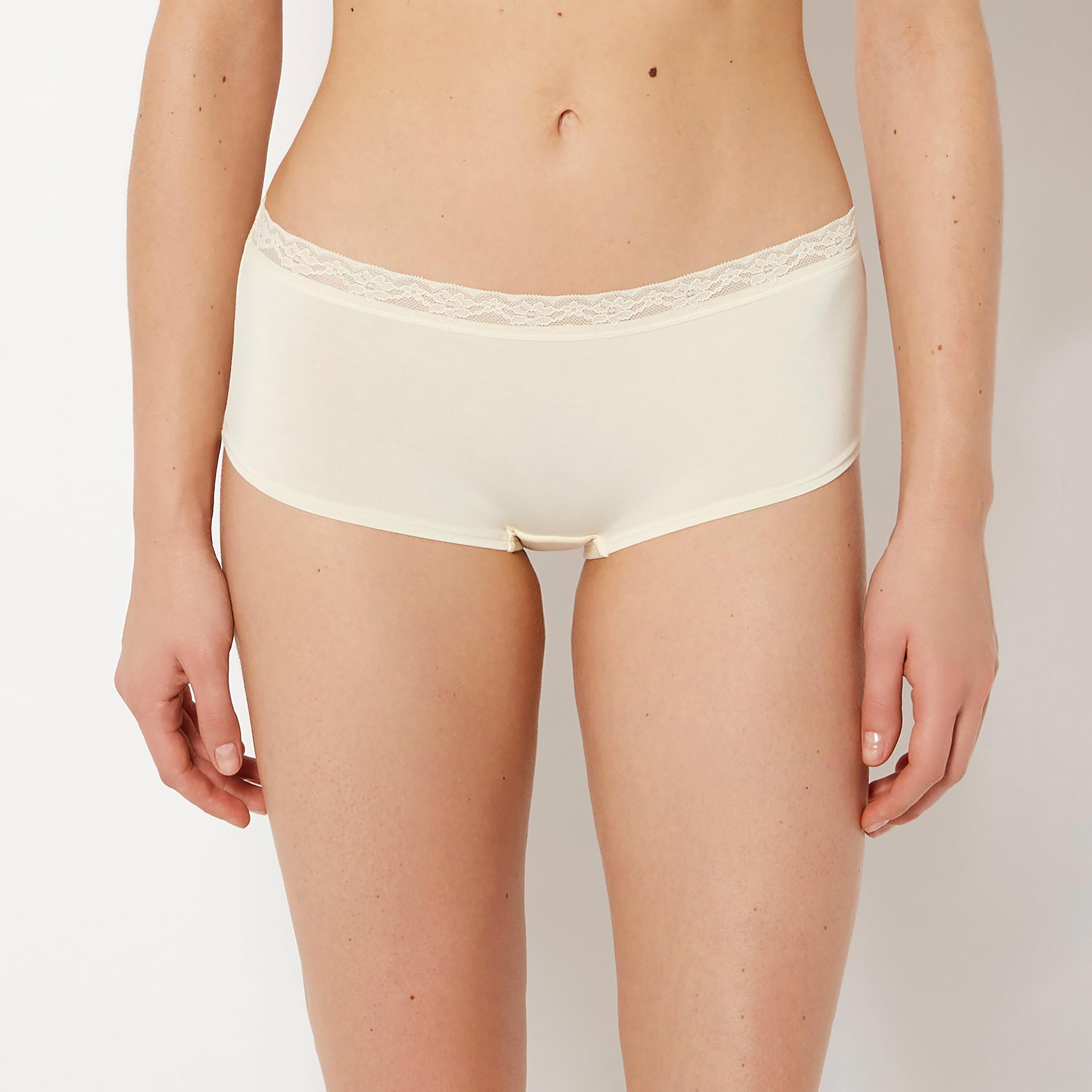 سروال داخلي نسائي "بوي شورت" تغطية كاملة "تريند" فائق النعومة من لا سنزا-women-clothing-lingerie-panties-image-1