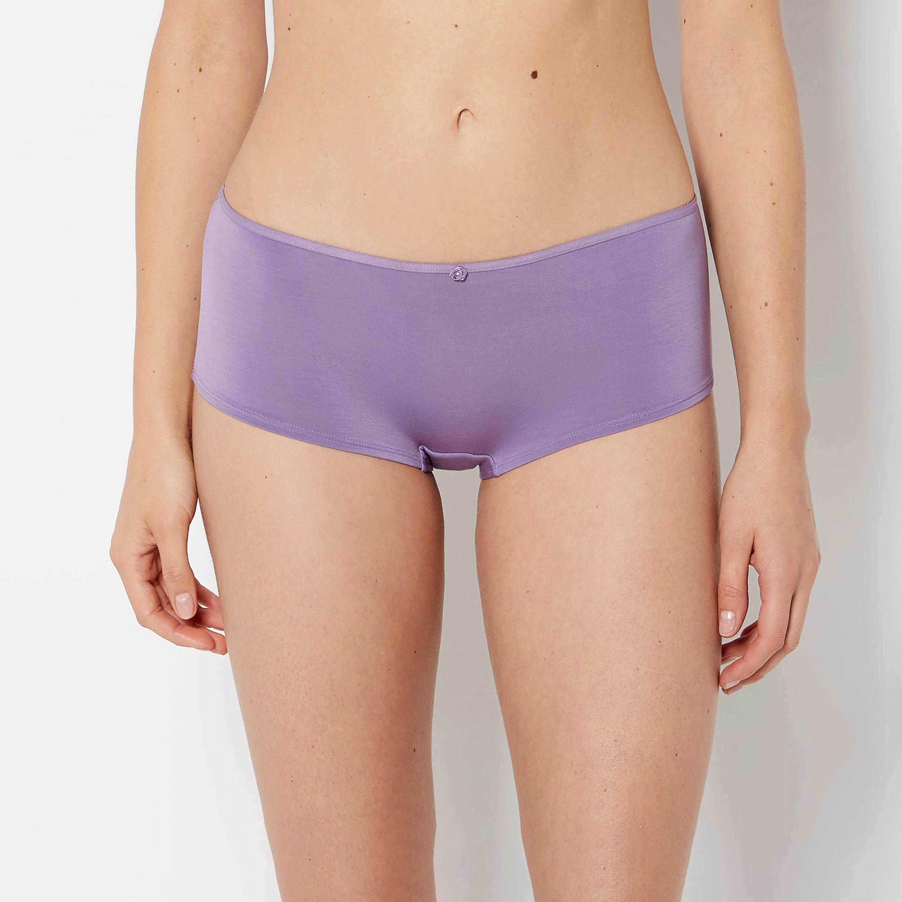 سروال داخلي نسائي "بوي شورت" تغطية كاملة "تريند" فائق النعومة من لا سنزا-women-clothing-lingerie-panties-image-6