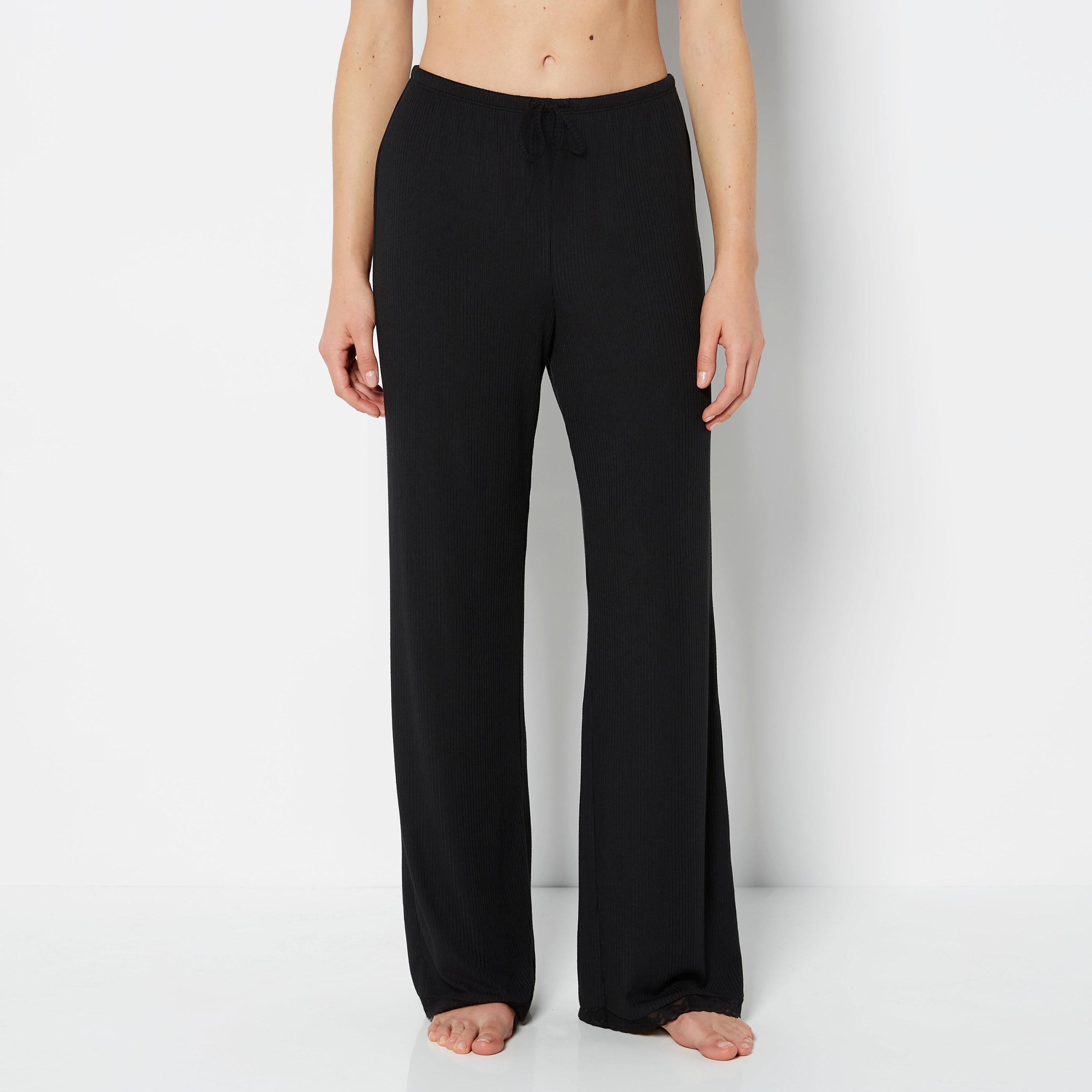 La Senza Plain High-Rise Elasticated Waist Women's Pyjamas-women-clothing-nightwear-pyjamas-bottoms-image-2