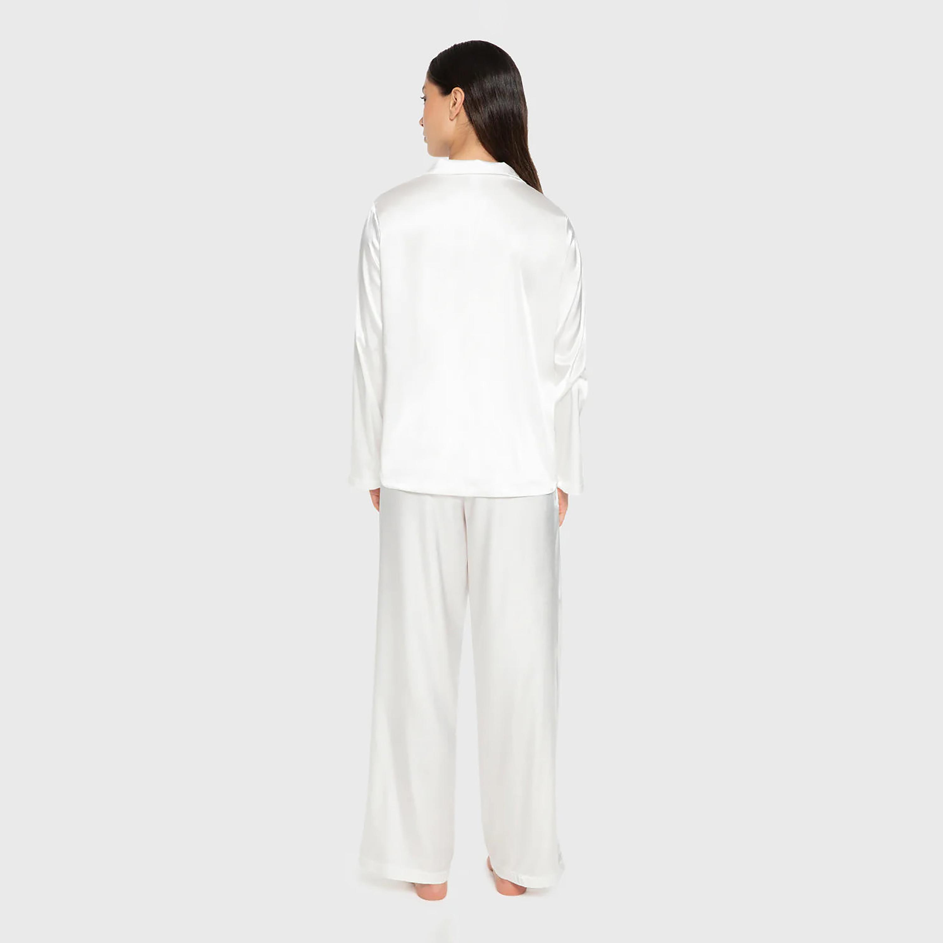 La Senza Sexy Satin Women's Shirt & Pyjama Set-women-clothing-nightwear-pyjamas-longsets-image-11