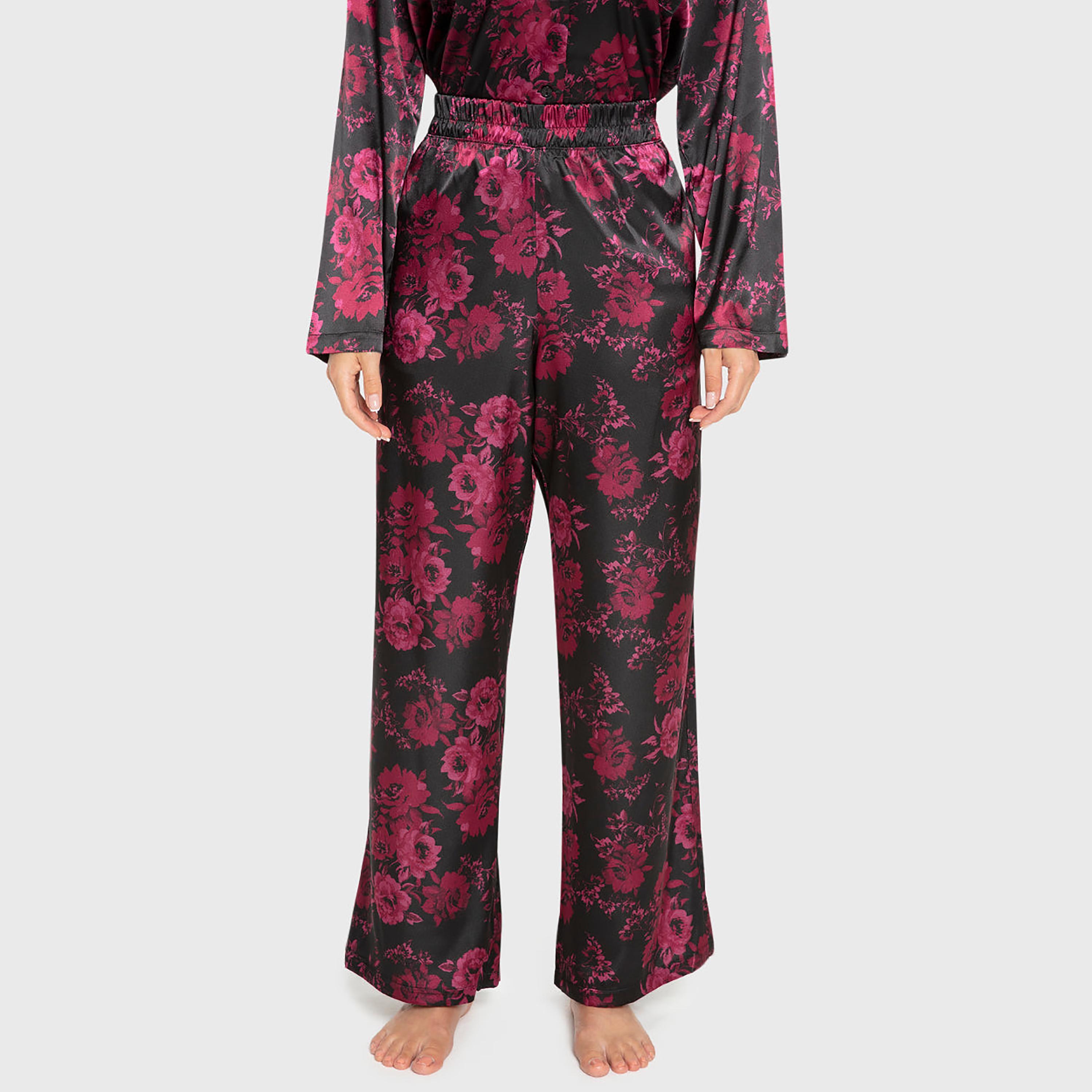 La Senza Women's Floral Print Shirt & Pyjamas Set-women-clothing-nightwear-pyjamas-longsets-image-4
