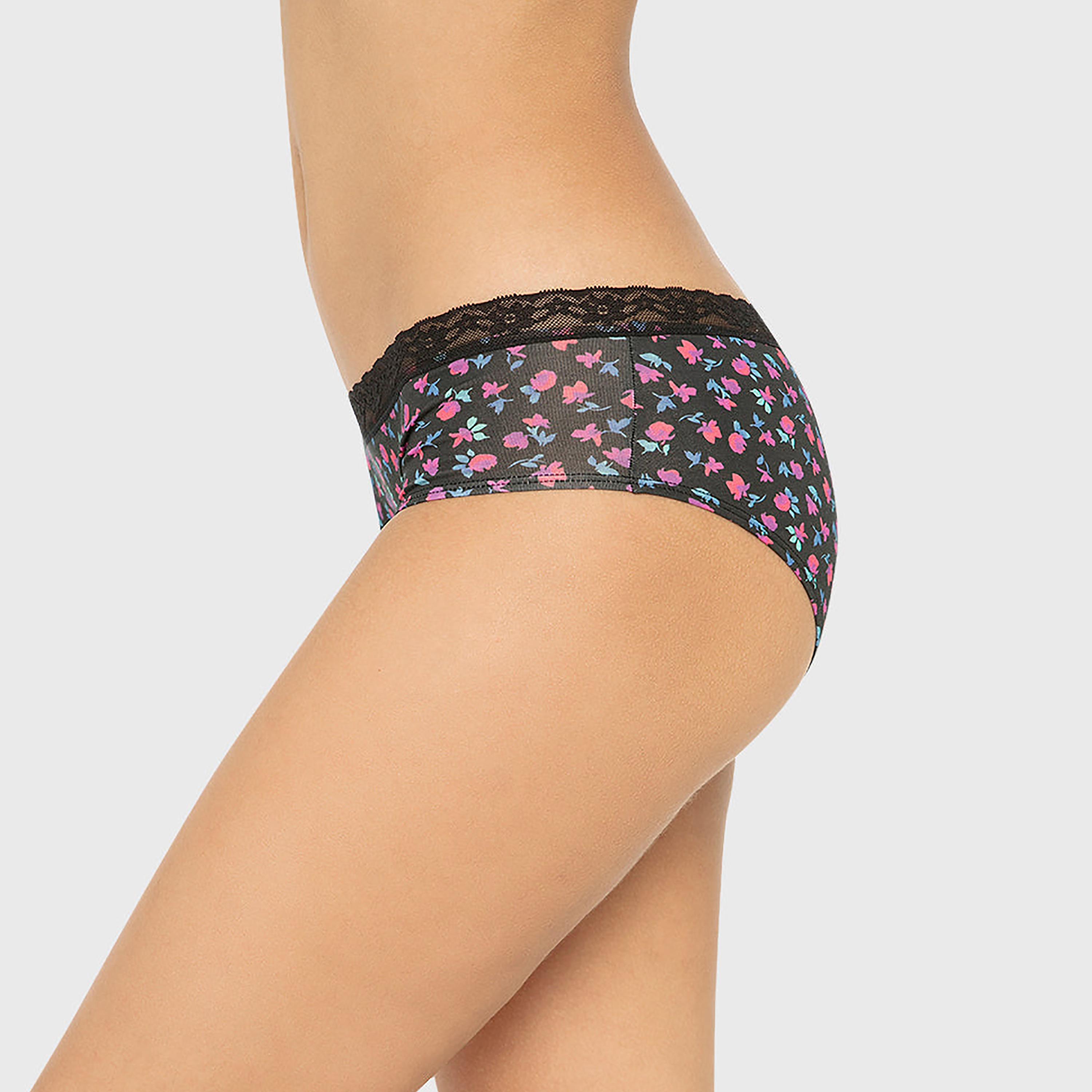 سروال داخلي نسائي "هيبستر" من المودال بطبعات زهور صغيرة بتغطية متوسطة من لا سينزا-women-clothing-lingerie-panties-image-2