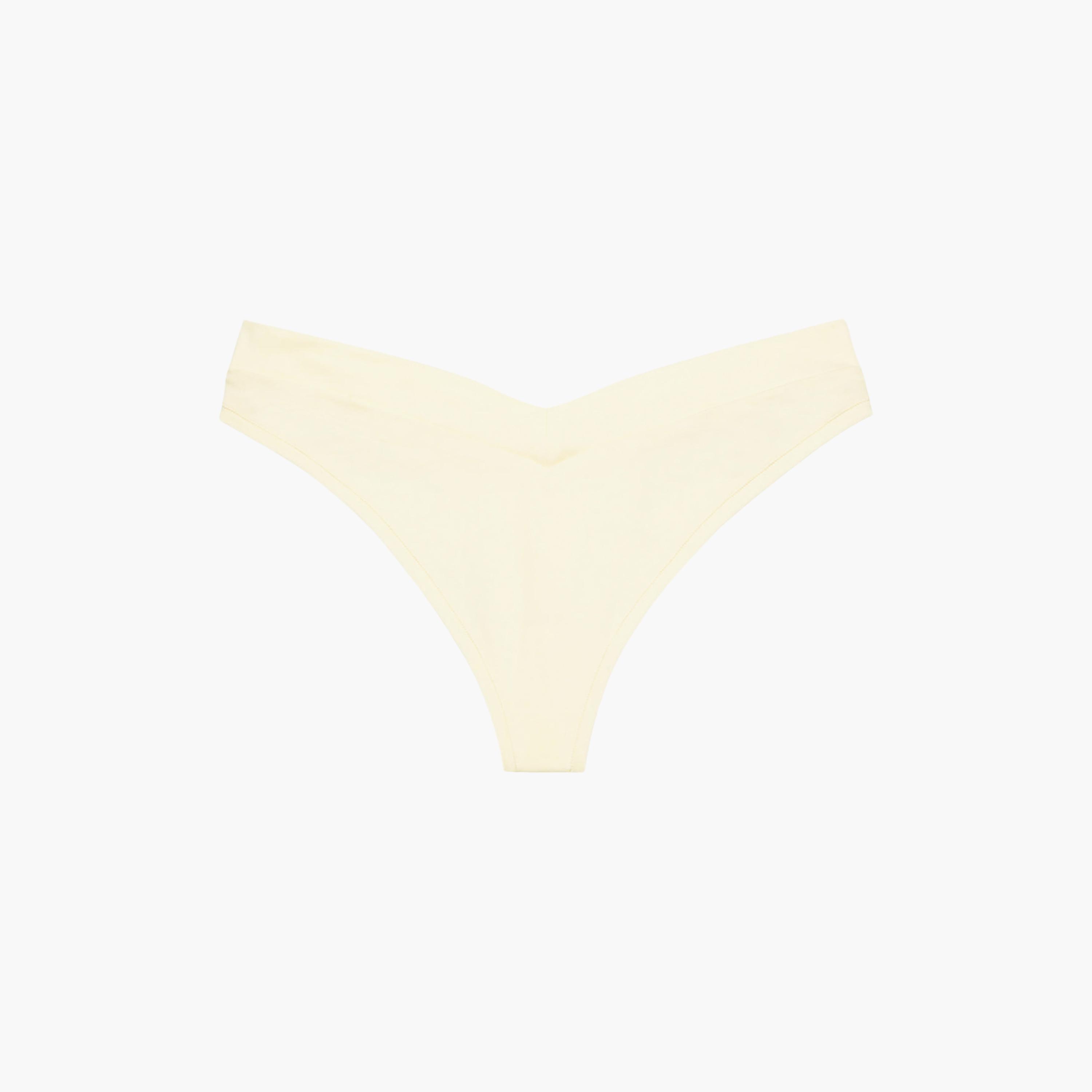ملابس داخلية ثونغ نسائي سادة بتغطية منخفضة من لا سينزا-women-clothing-lingerie-panties-image-3