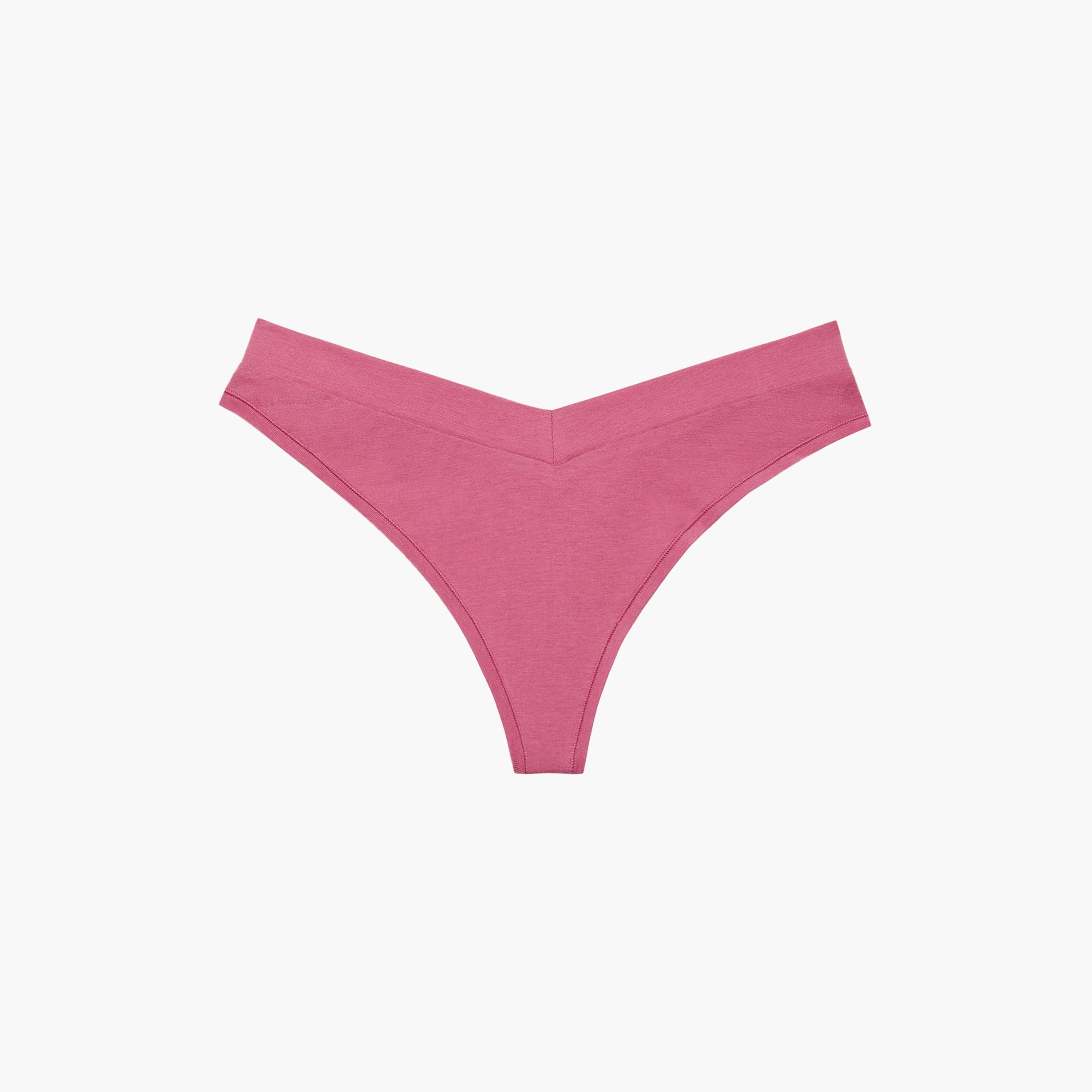 ملابس داخلية ثونغ نسائي سادة بتغطية منخفضة من لا سينزا-women-clothing-lingerie-panties-image-3