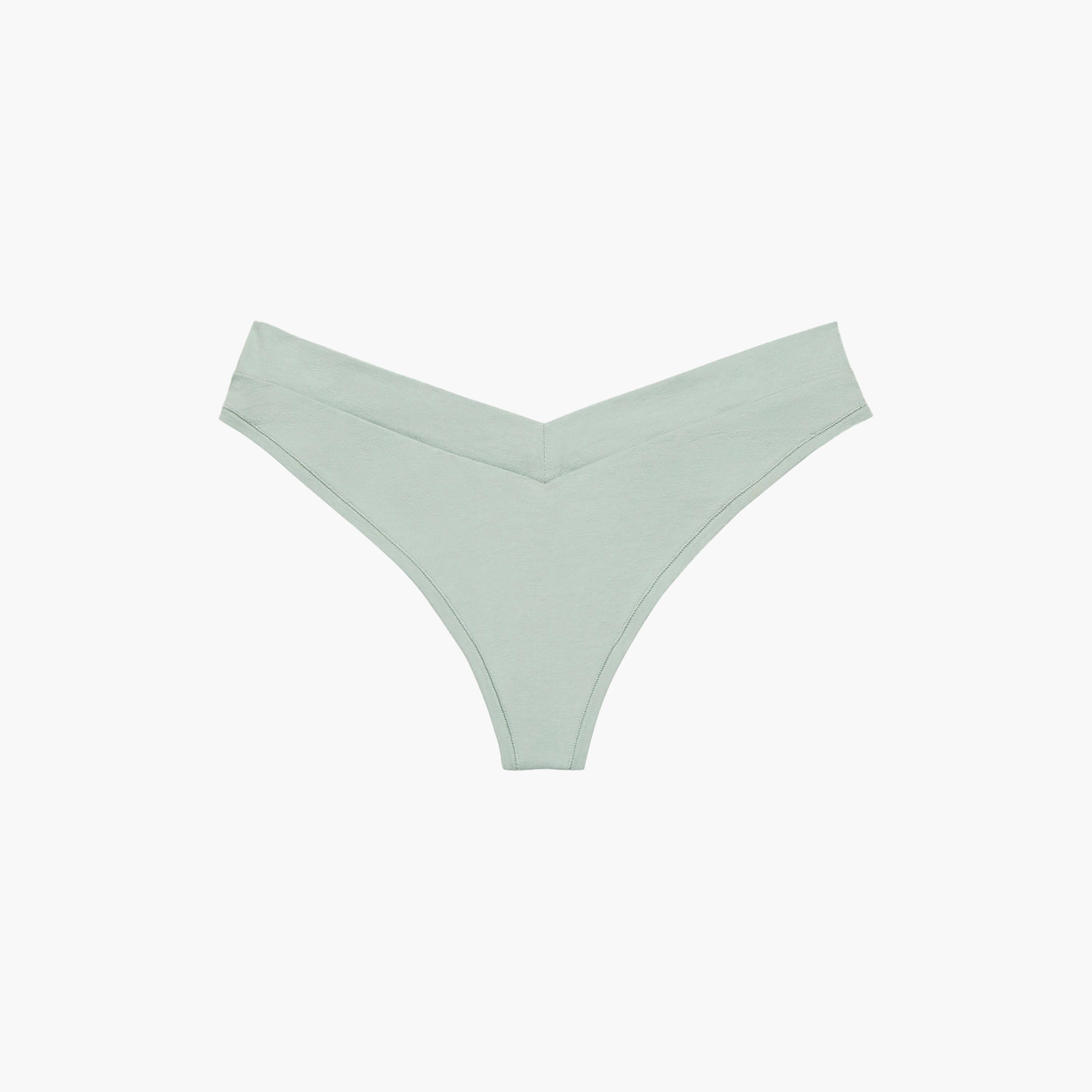 La Senza Plain Low Coverage Women's Thong Panty-women-clothing-lingerie-panties-image-3