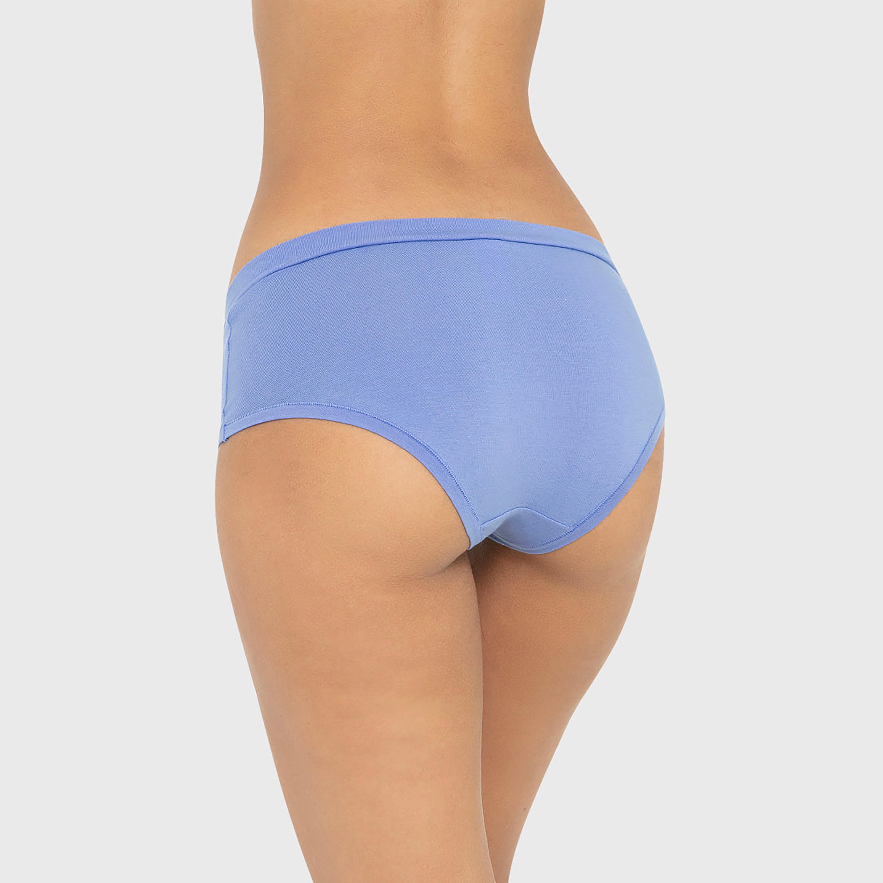 La Senza Cotton Plain Medium Coverage Women's Hipster Panties-women-clothing-lingerie-panties-image-11