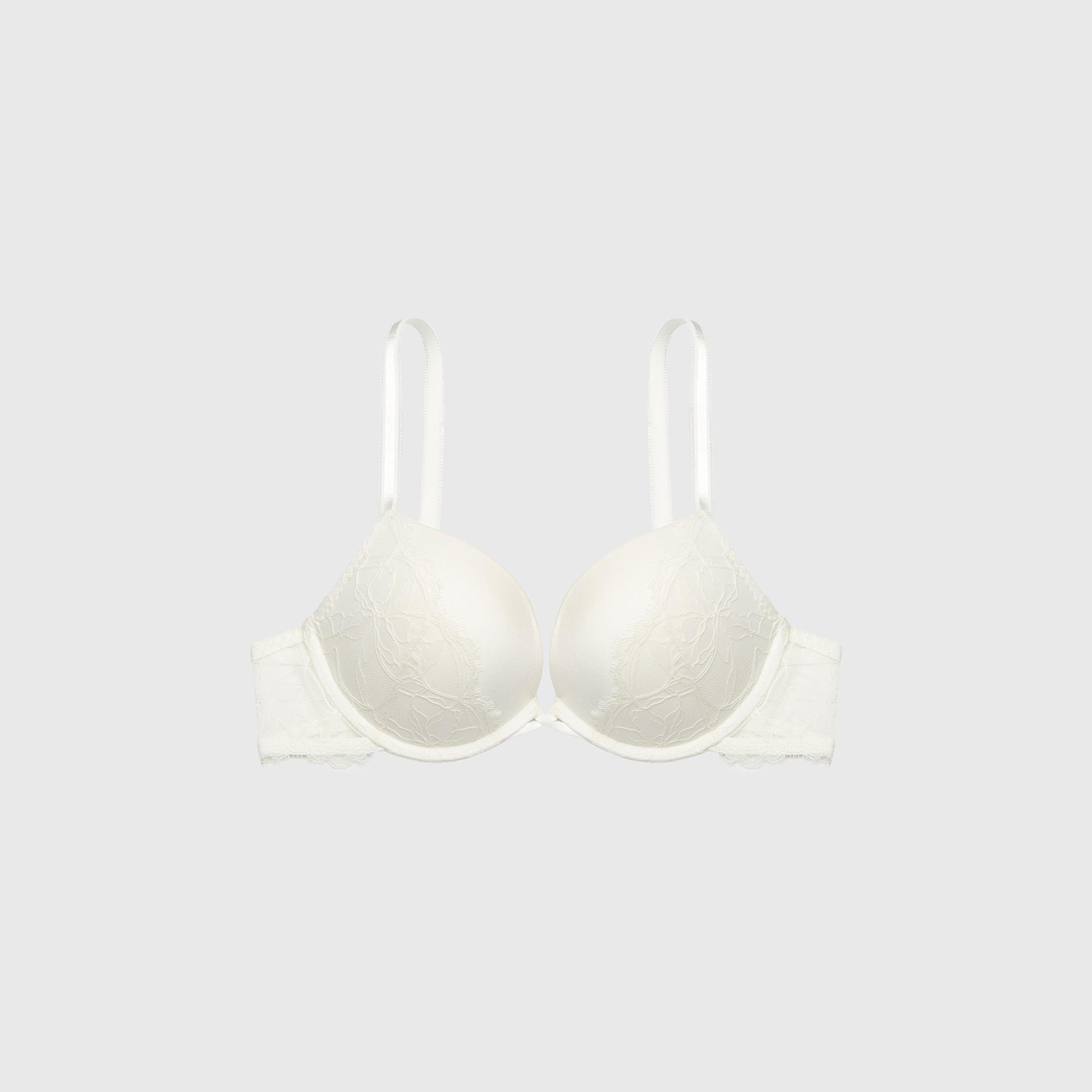حمالة صدر "دبل بوش أب" متعددة الطرق بيضاء بسلك سفلي ودعم عالٍ وحشوة من لا سينزا-women-clothing-lingerie-bras-image-5