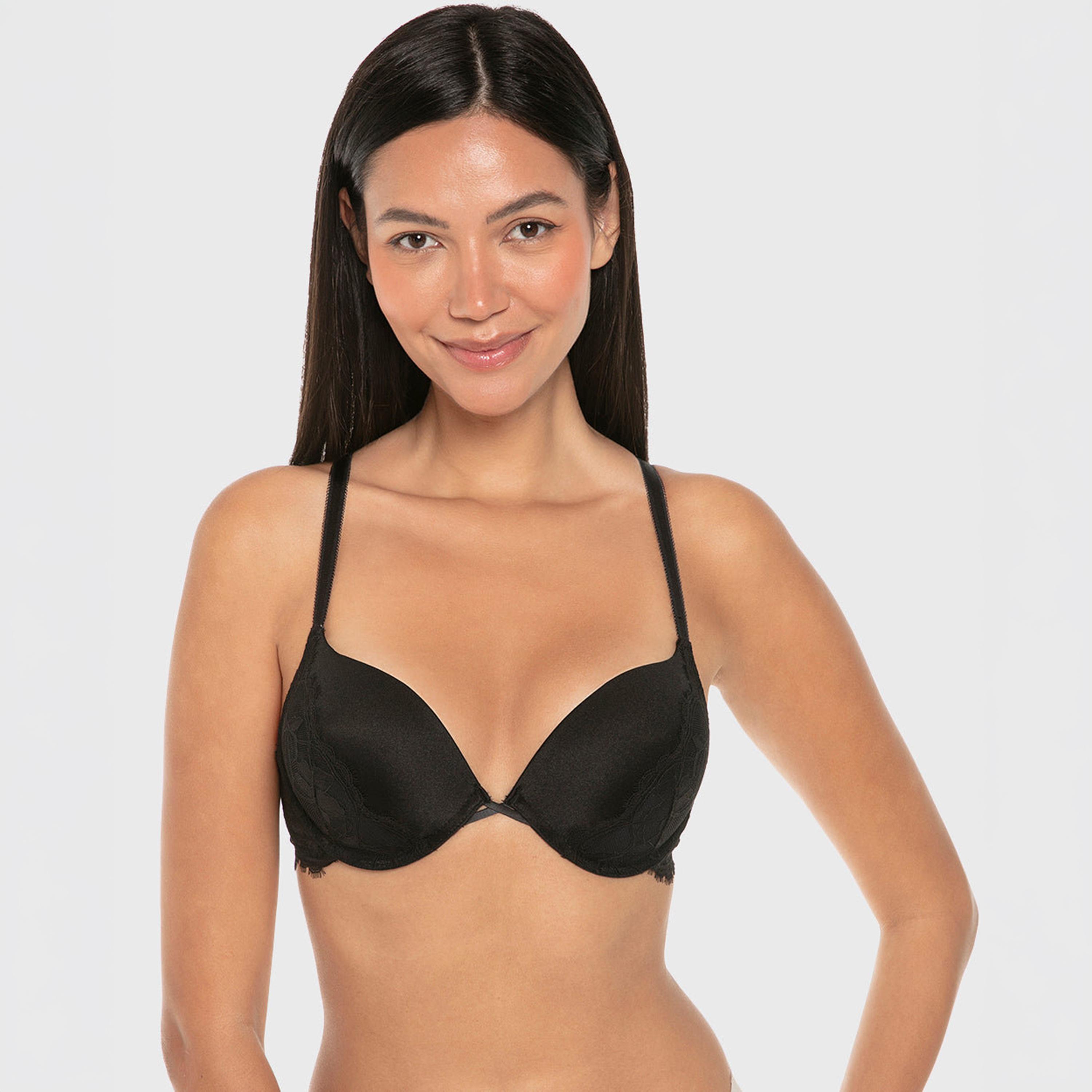 La Senza White Polyamide Lace Wired High Support Padded Women's Double Push-Up Multiway Bra-women-clothing-lingerie-bras-image-1