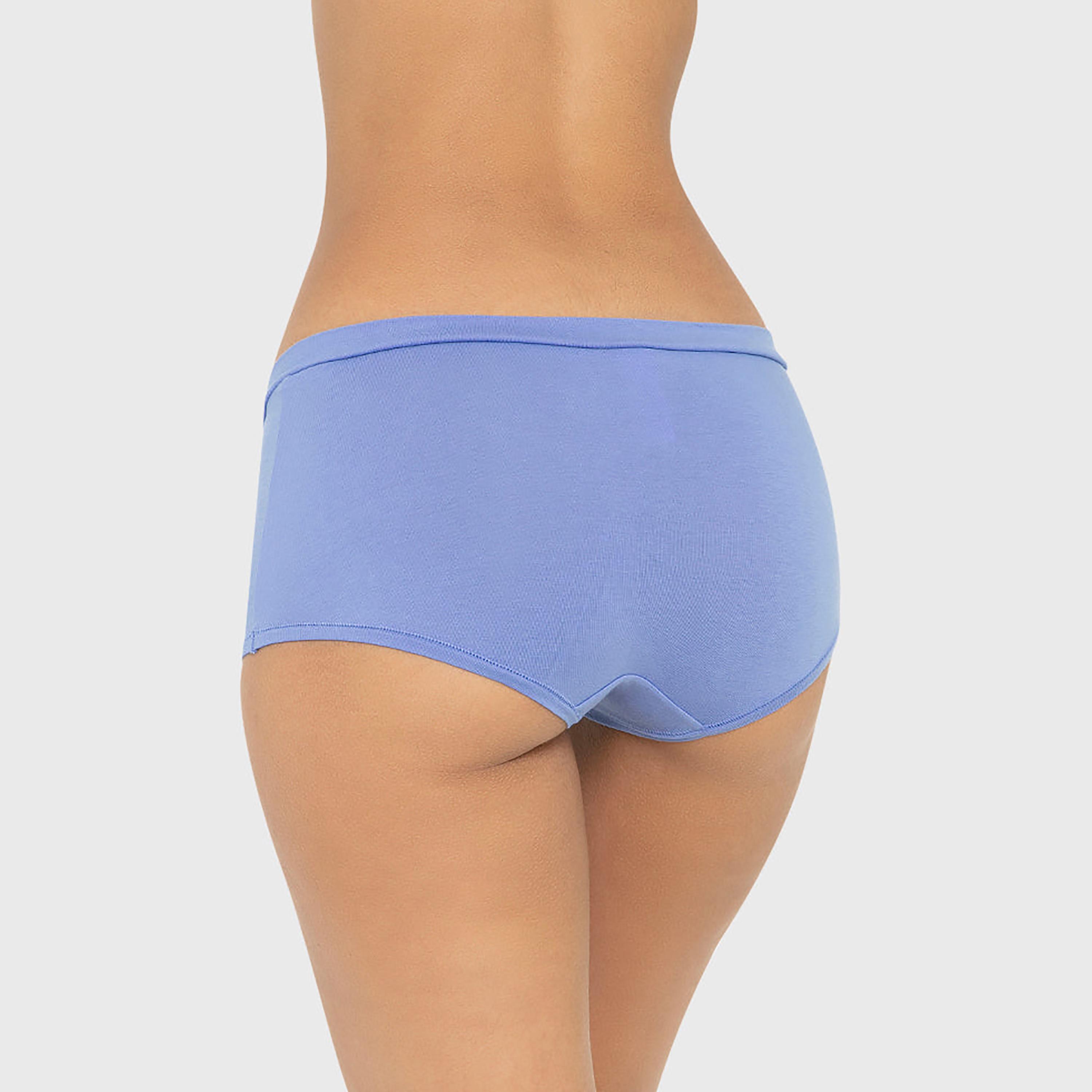 سروال داخلي نسائي "بوي شورت" قطني سادة بتغطية كاملة من لا سينزا-women-clothing-lingerie-panties-image-11