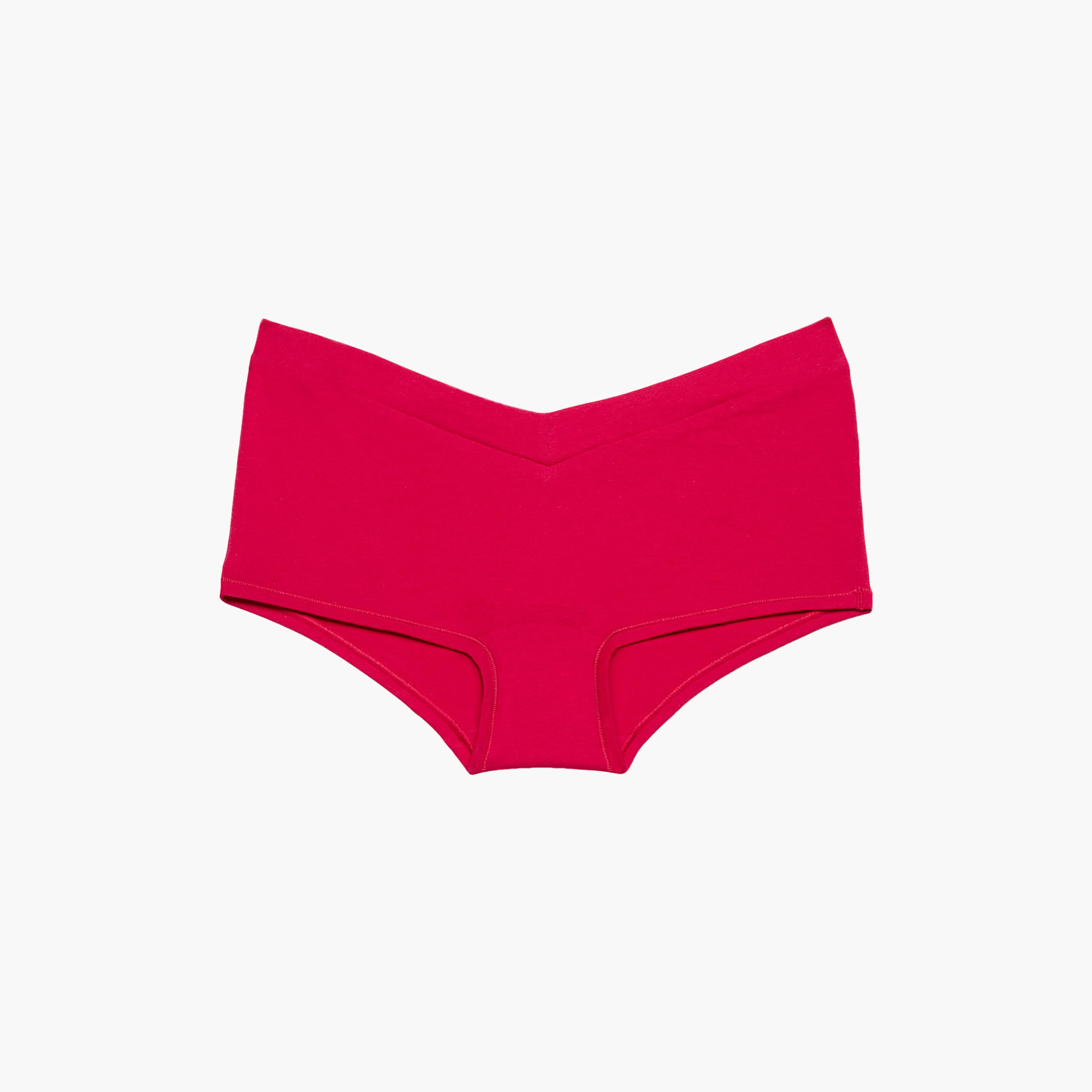 سروال داخلي نسائي "بوي شورت" قطني سادة بتغطية كاملة من لا سينزا-women-clothing-lingerie-panties-image-4