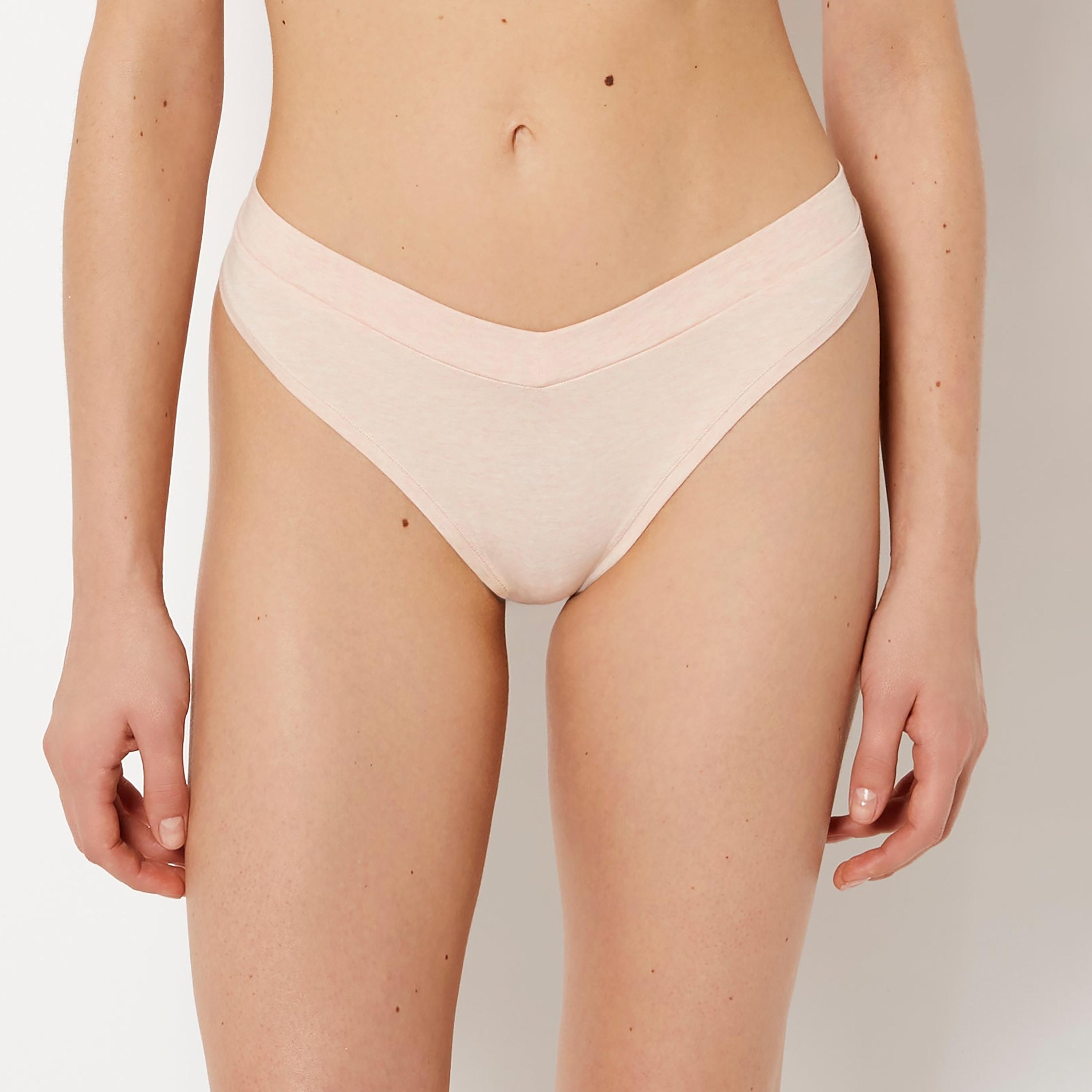 La Senza Plain Low Coverage Women's Thong Panty-women-clothing-lingerie-panties-image-1