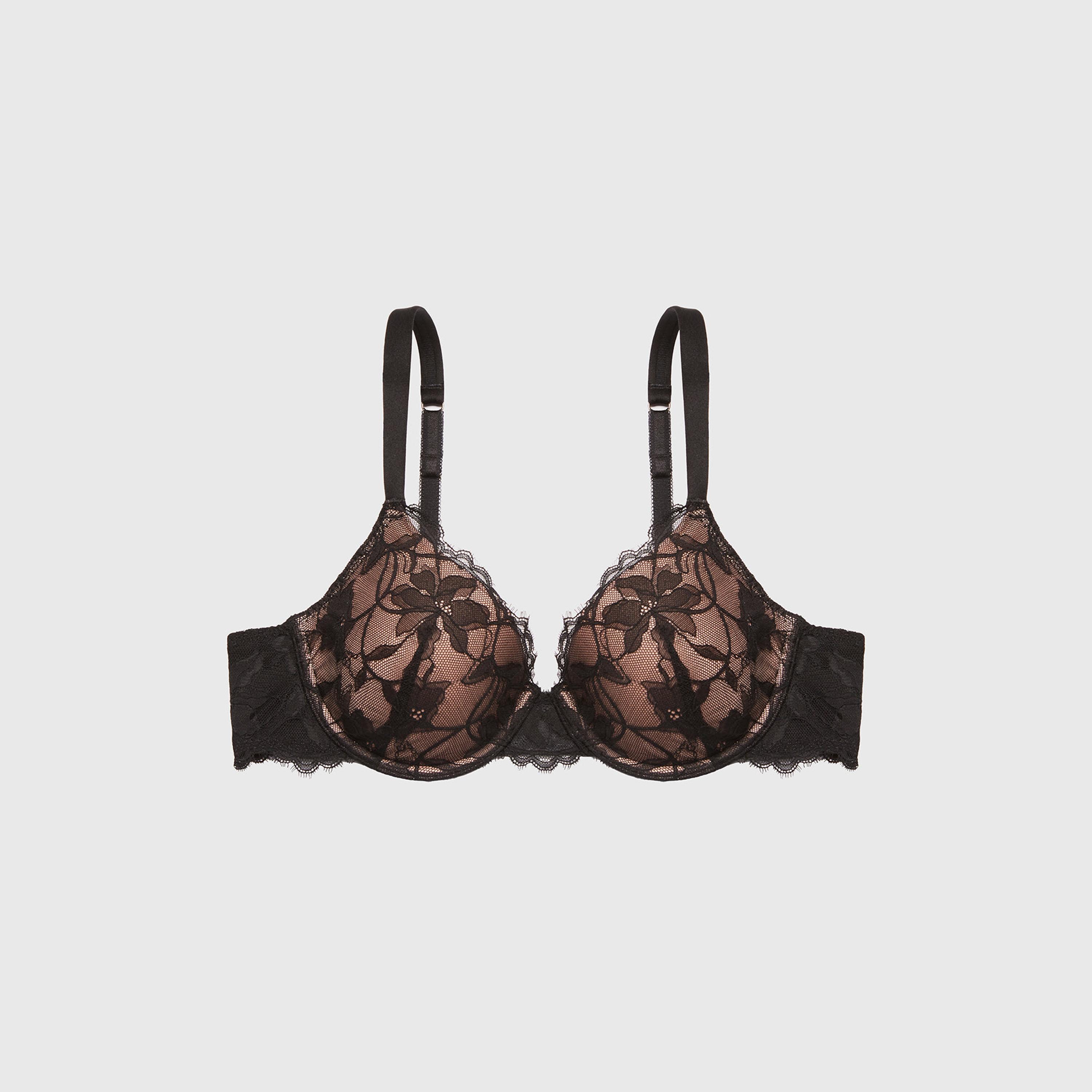 La Senza Nylon Lace Wired Medium Support Lightly Lined Women's Plunge Bra-women-clothing-lingerie-bras-image-8