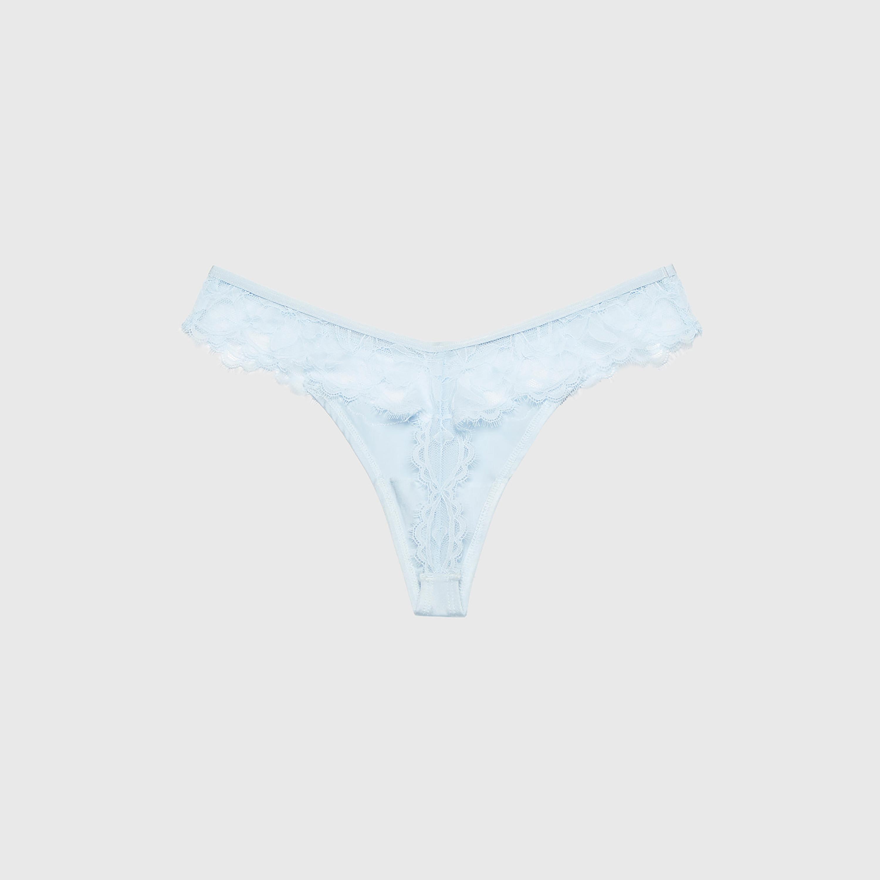 سروال داخلي نسائي "ثونغ" (Diva) من البولي أميد والدانتيل بتغطية منخفضة من لا سينزا-women-clothing-lingerie-panties-image-12