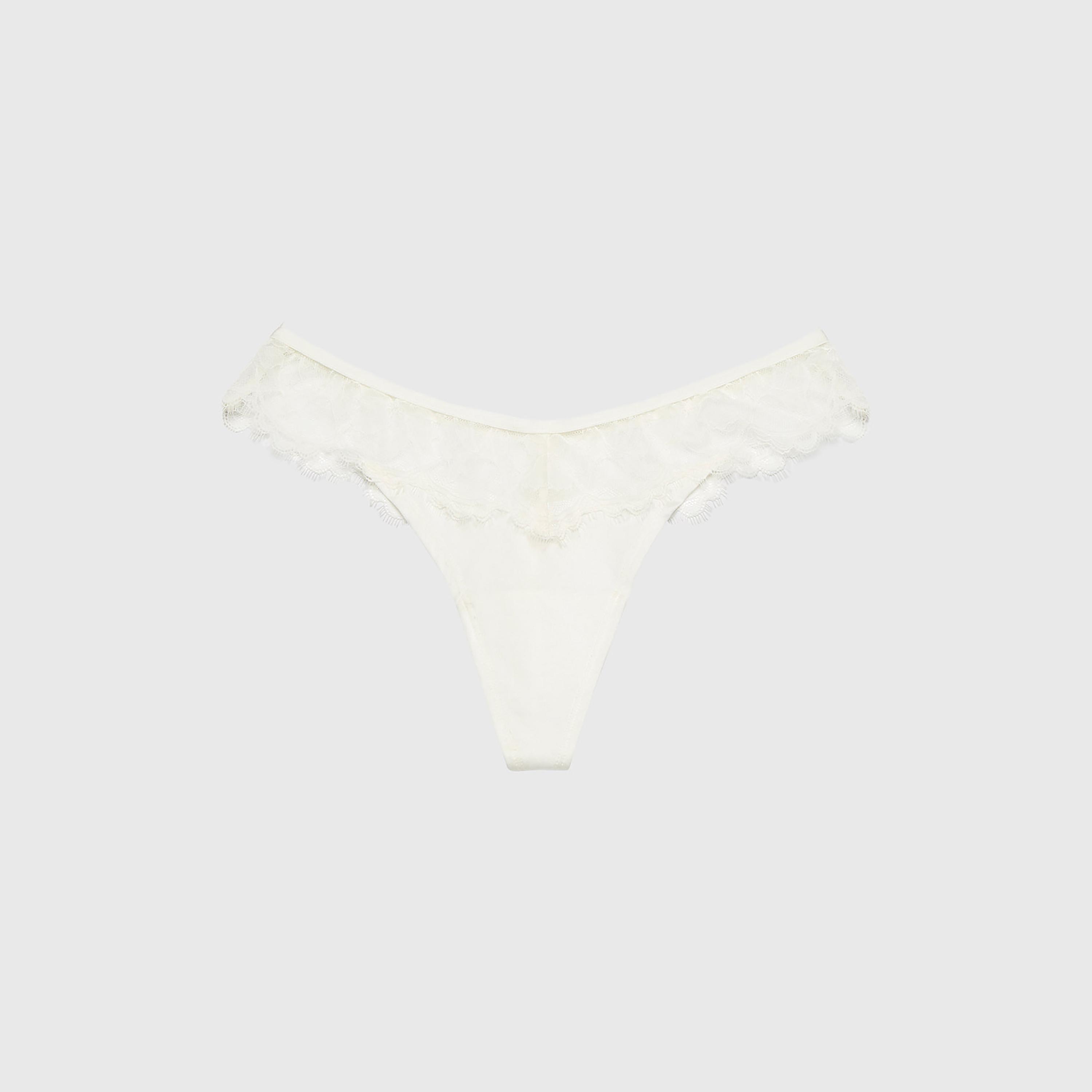 La Senza Diva Polyamide Lace Low Coverage Women's Thong Panties-women-clothing-lingerie-panties-image-3