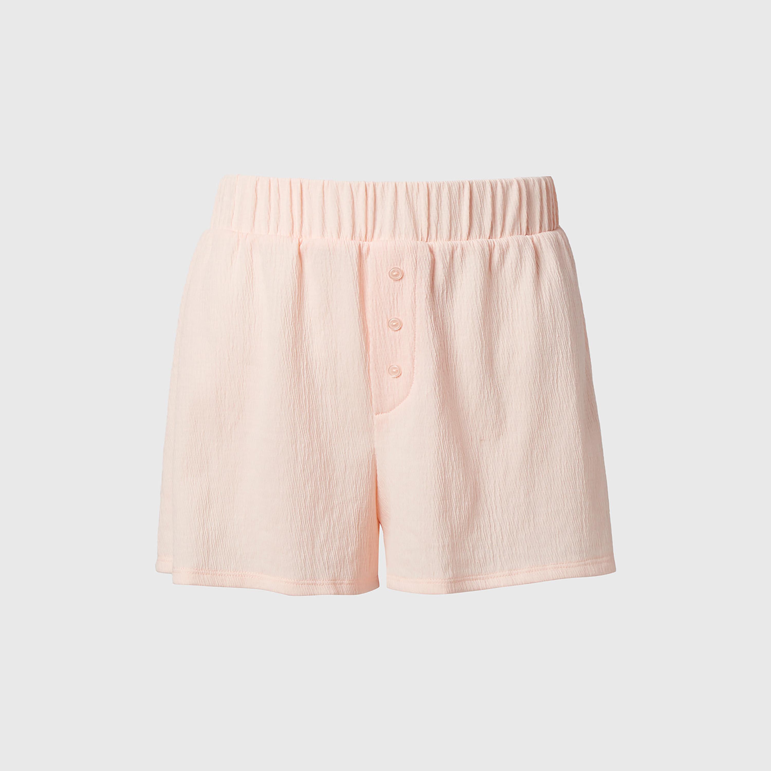 La Senza Textured High Rise Elasticated Waist Women's Boxer Shorts-women-clothing-nightwear-pyjamas-bottoms-image-4