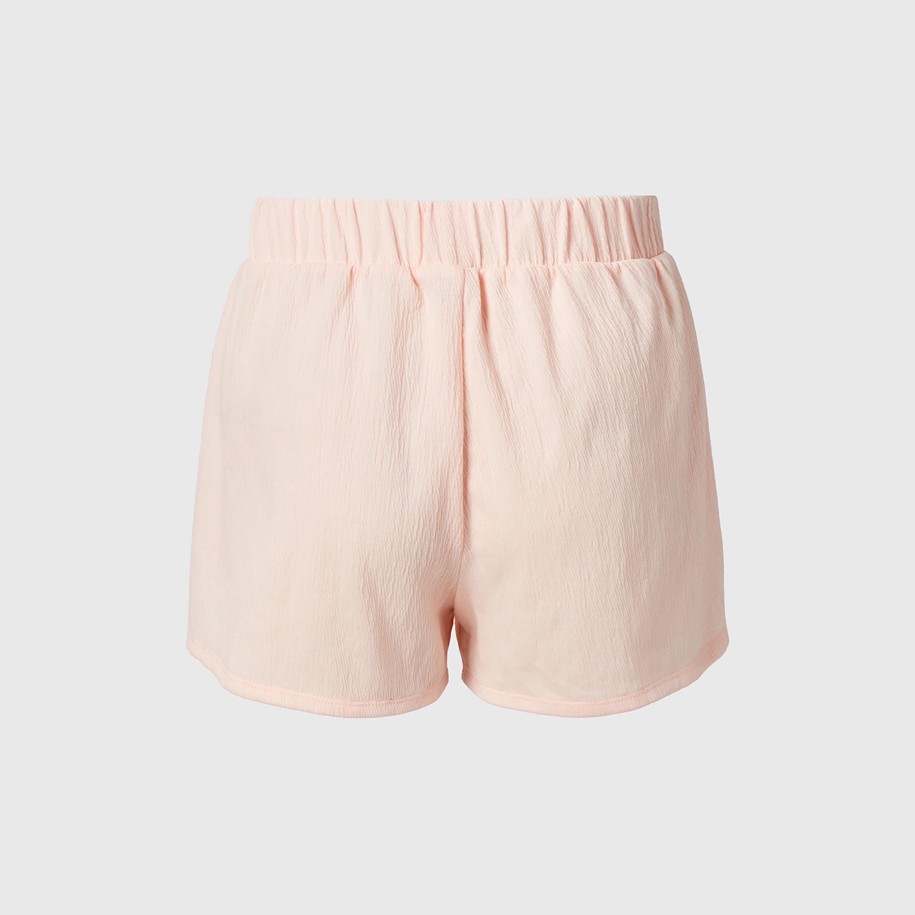 شورت "بوكسر" نسائي بخصر مطاطي مرتفع وقماش بارز من لا سينزا-women-clothing-nightwear-pyjamas-bottoms-image-5