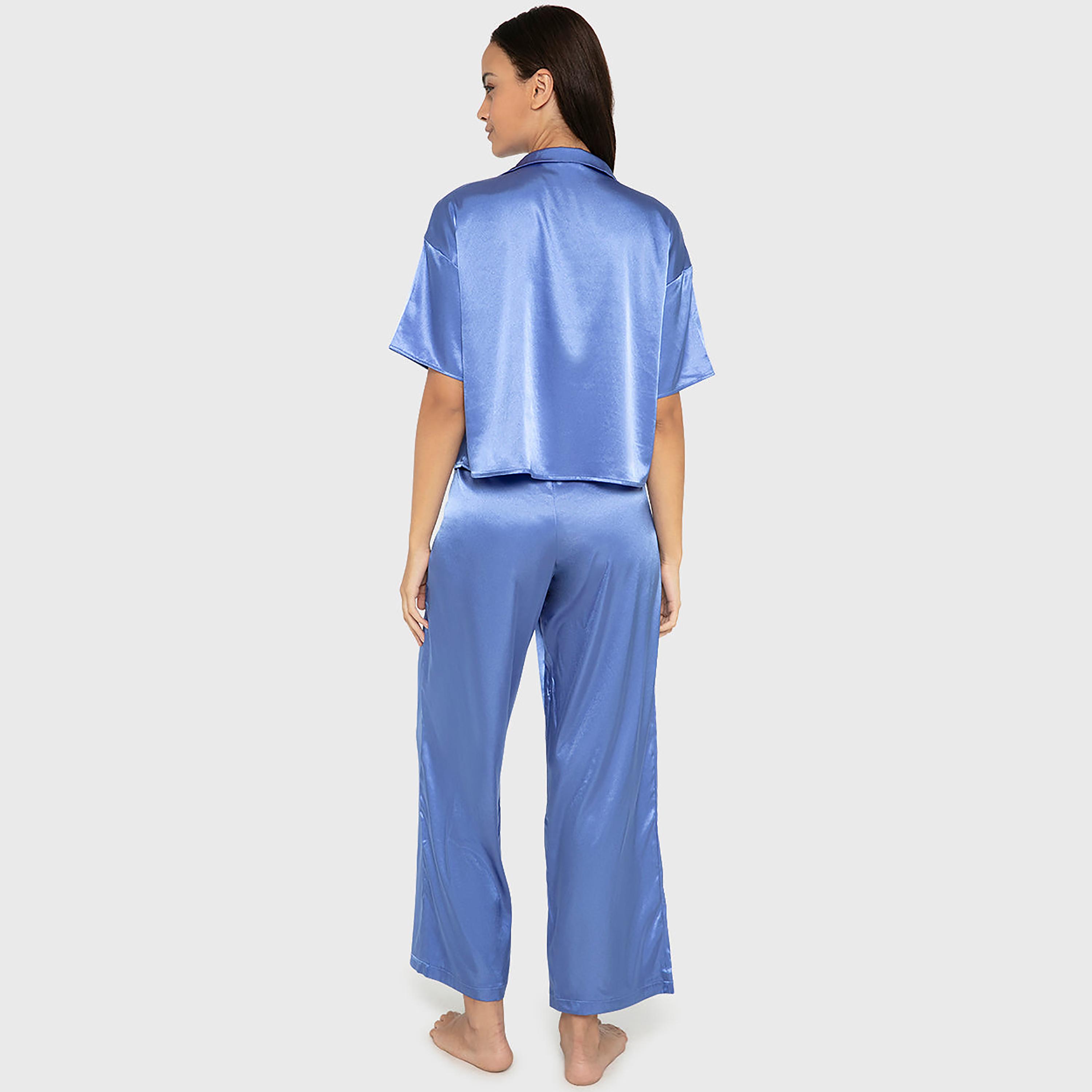La Senza Women's Plain Shirt & Pyjamas Set-women-clothing-nightwear-pyjamas-longsets-image-3