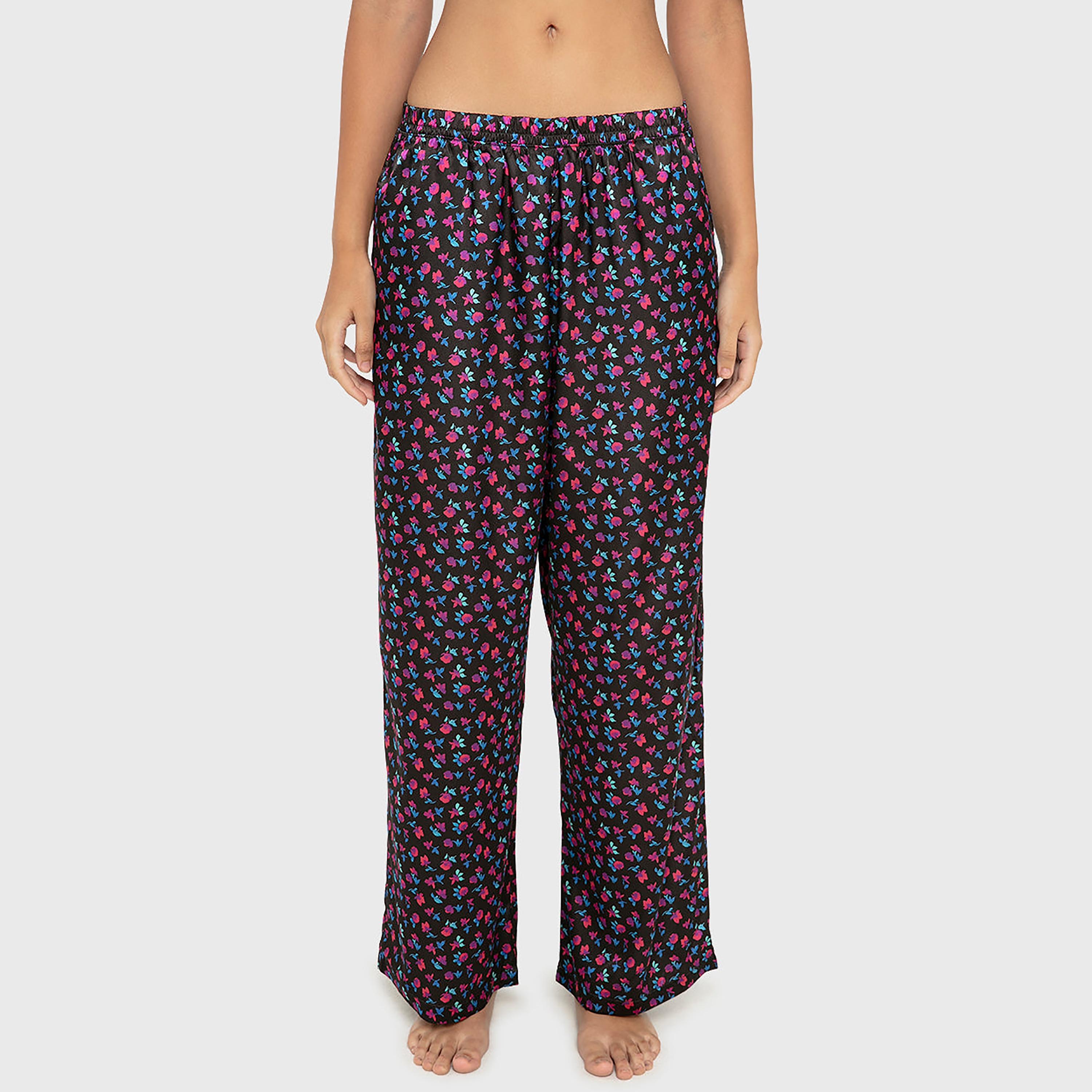 طقم بيجاما نسائي (قميص وبنطلون) بطبعة زهور من لا سينزا-women-clothing-nightwear-pyjamas-longsets-image-4