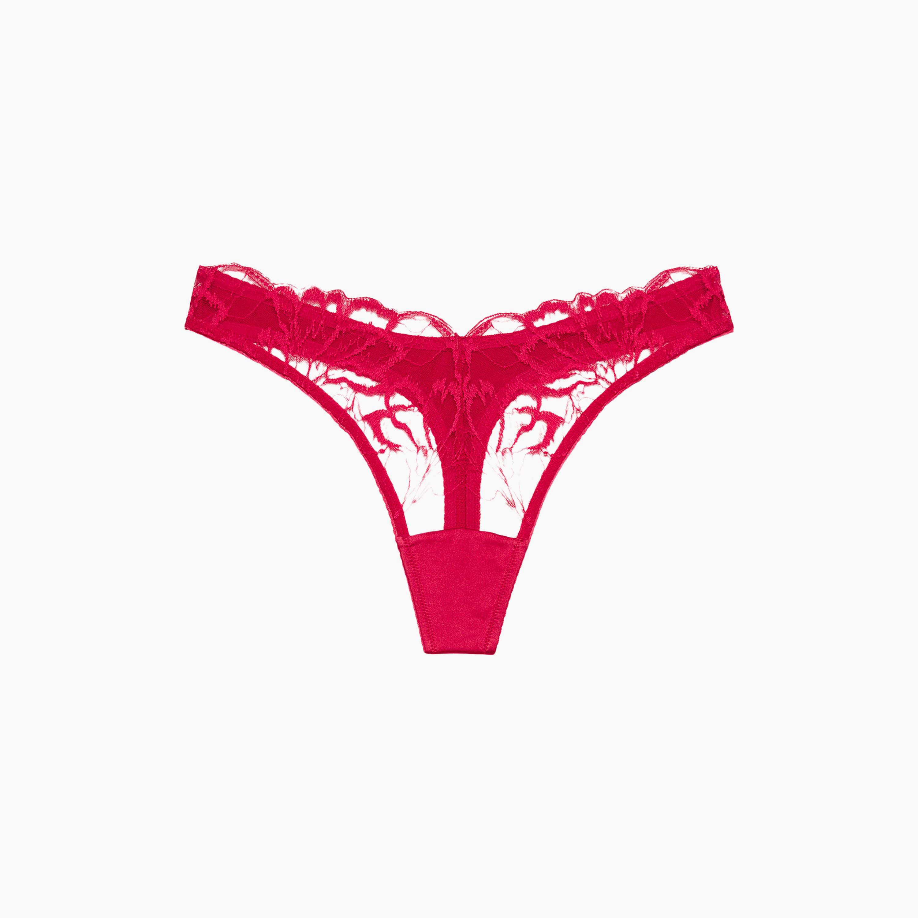 ملابس داخلية ثونغ نسائي دانتيل بتغطية منخفضة ديفا لوش من لا سينزا-women-clothing-lingerie-panties-image-3