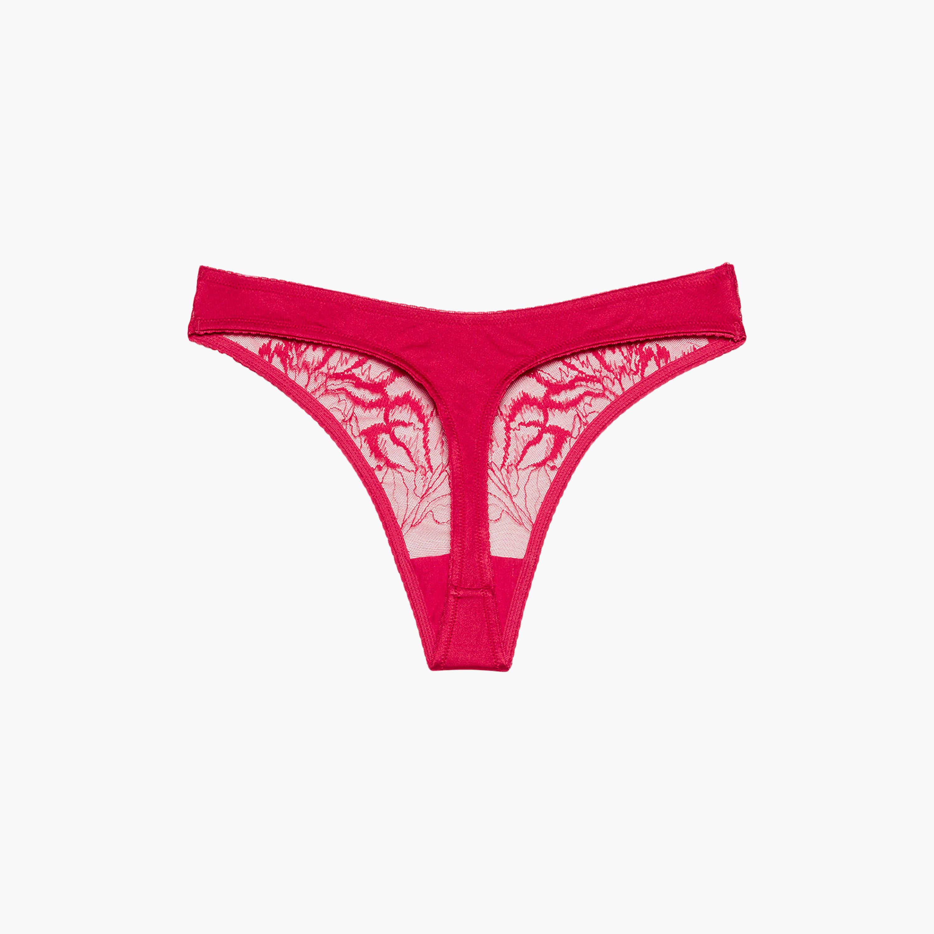 ملابس داخلية ثونغ نسائي دانتيل بتغطية منخفضة ديفا لوش من لا سينزا-women-clothing-lingerie-panties-image-4