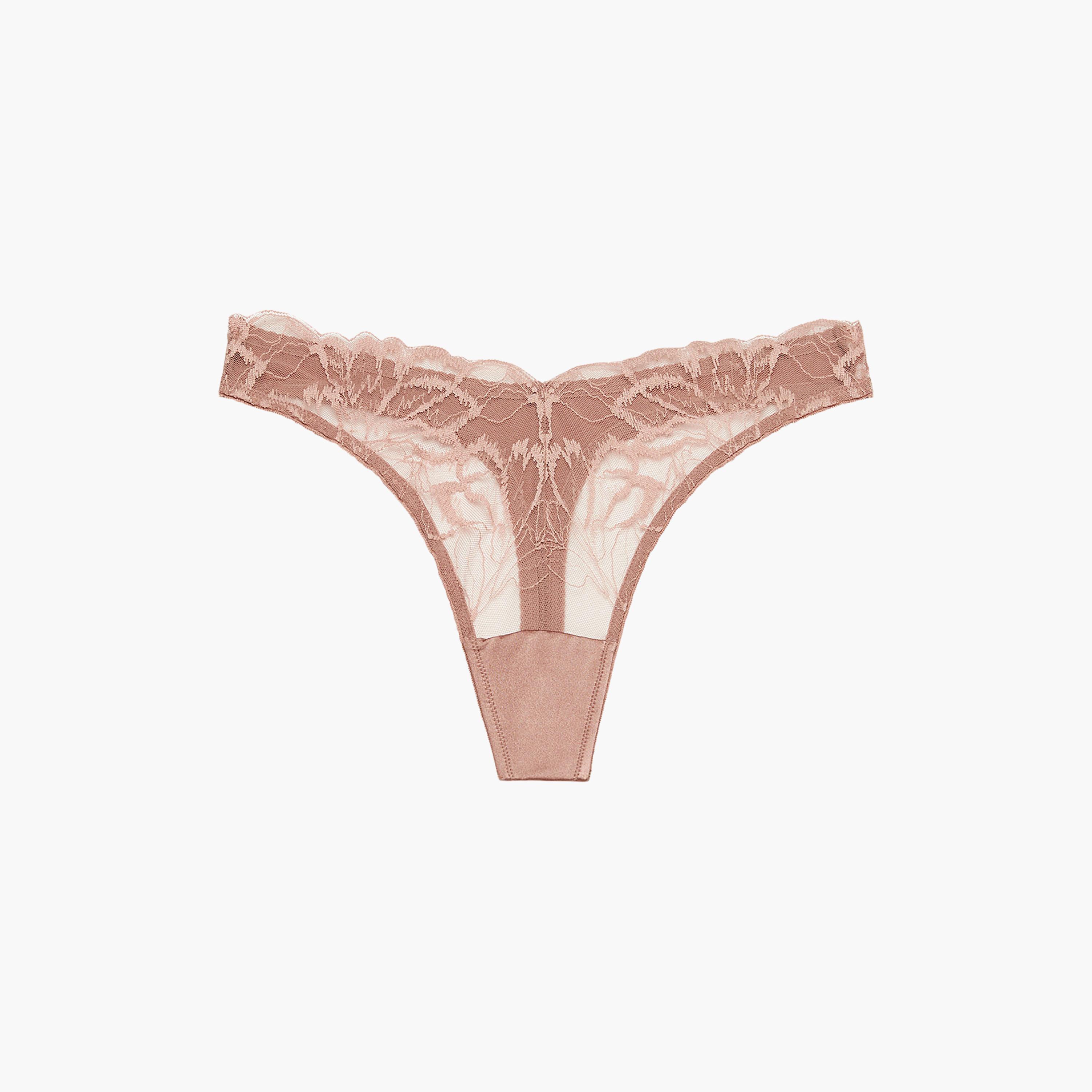 La Senza Diva Lush Lace Low Coverage Women's Thong Panty-women-clothing-lingerie-panties-image-3