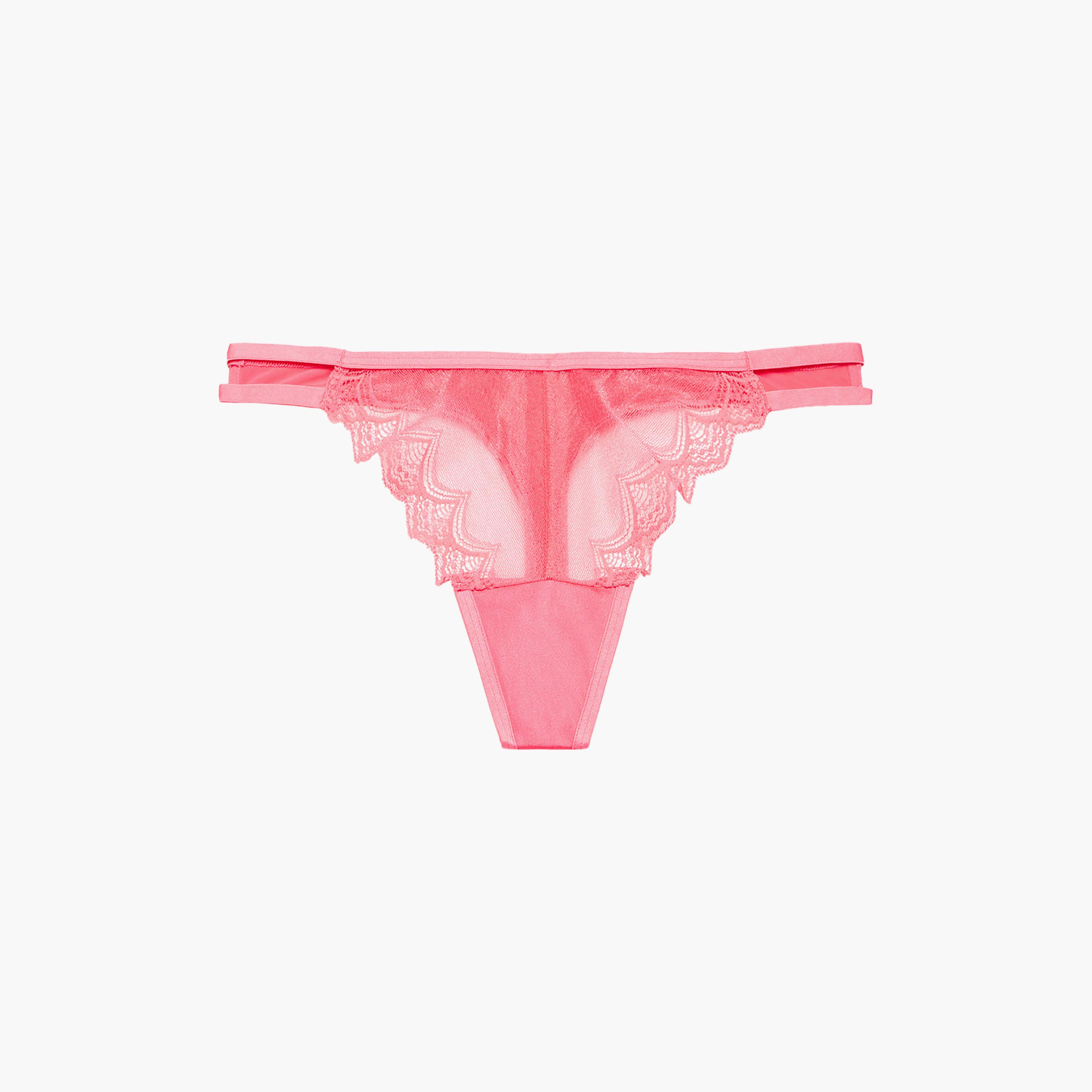 ملابس داخلية ثونغ نسائي دانتيل بتغطية منخفضة ديفا إكسكويزيت من لا سينزا-women-clothing-lingerie-panties-image-2