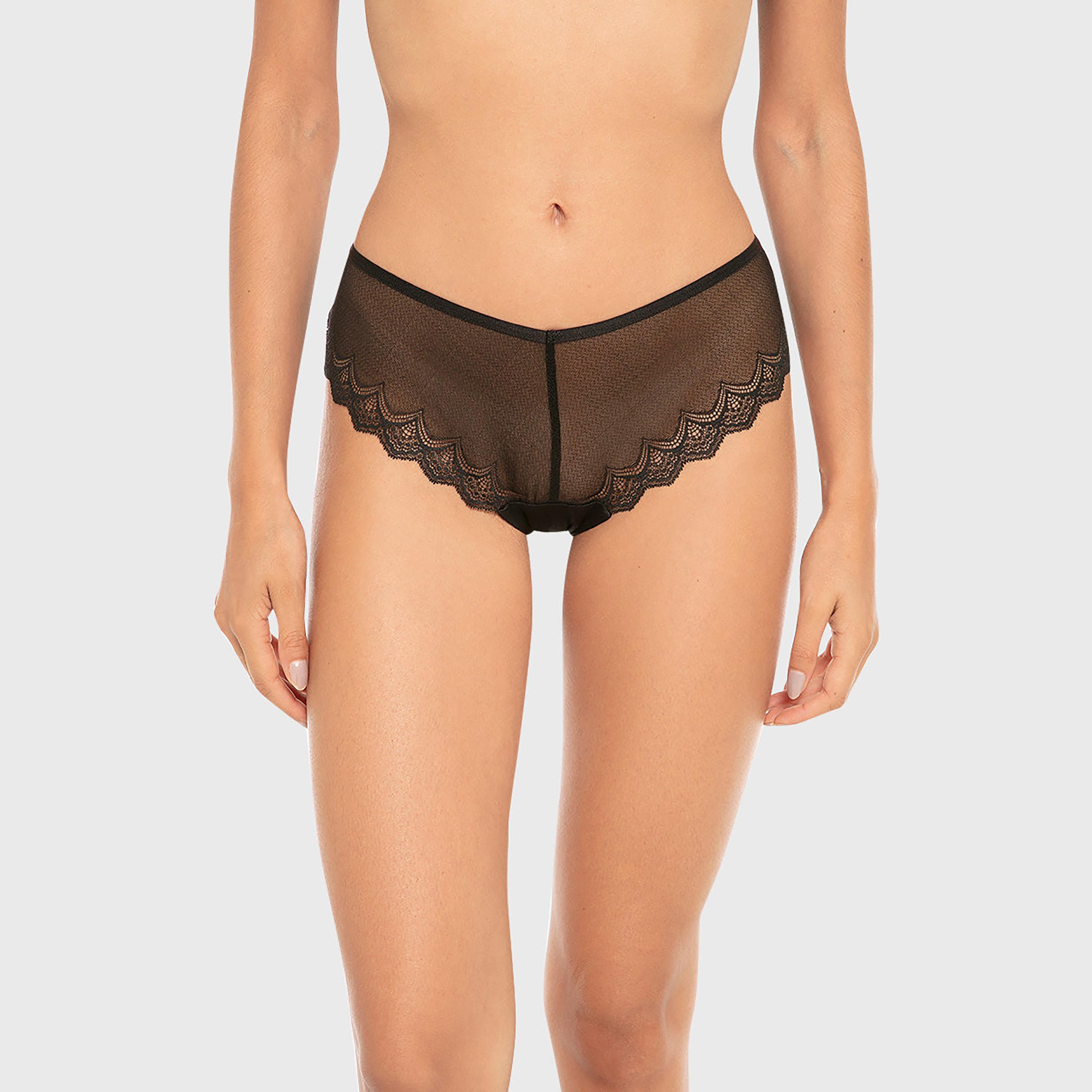 La Senza Diva Lace Trim Medium Coverage Women's Cheeky Panty-women-clothing-lingerie-panties-image-1