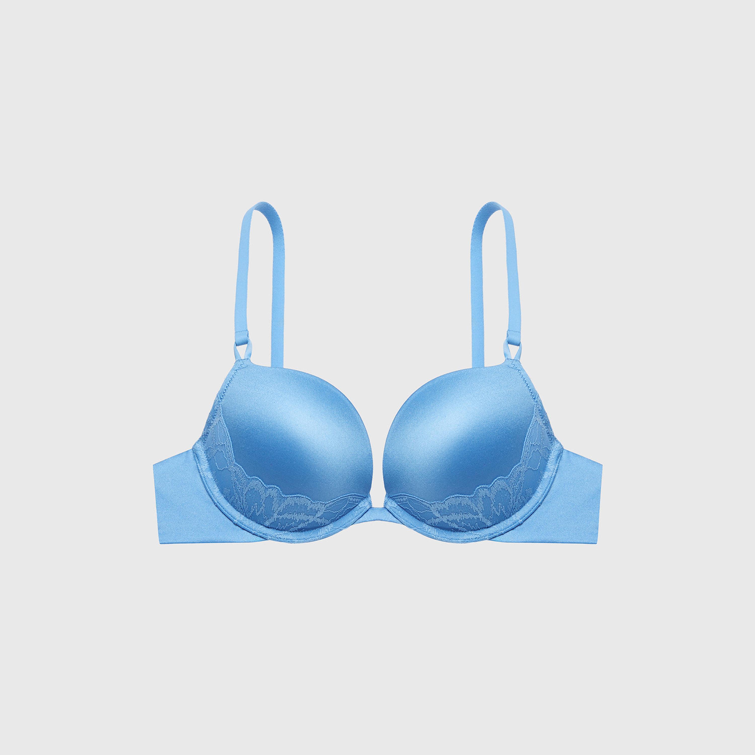 La Senza Lush Lace Wired High Support Gel Padding Women's Push-Up Plunge Bra-women-clothing-lingerie-bras-image-4