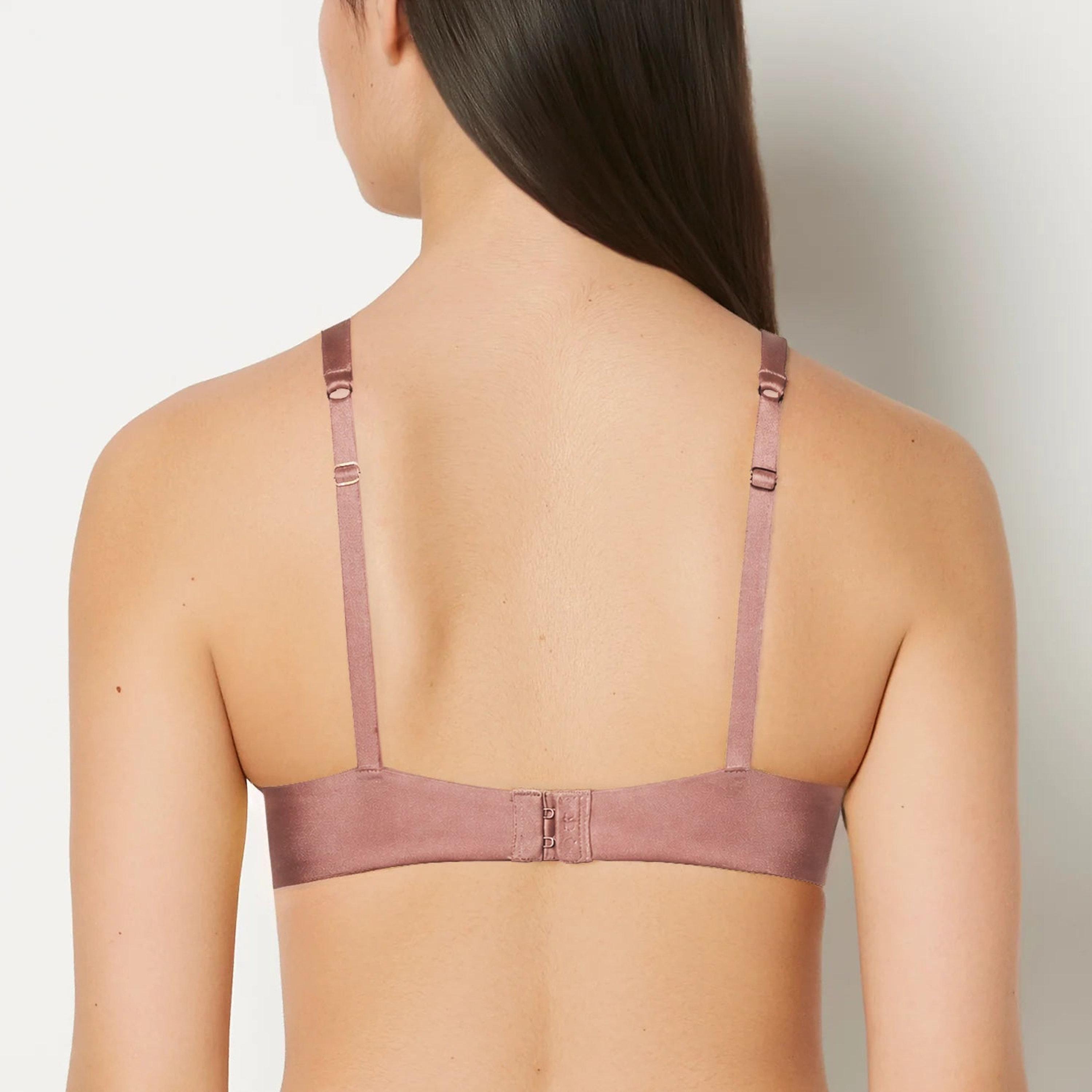 حمالة صدر بوش أب نسائية دانتيل بسلك ودعم متوسط ومبطنة خفيفاً لوش دانتيل من لا سينزا-women-clothing-lingerie-bras-image-3